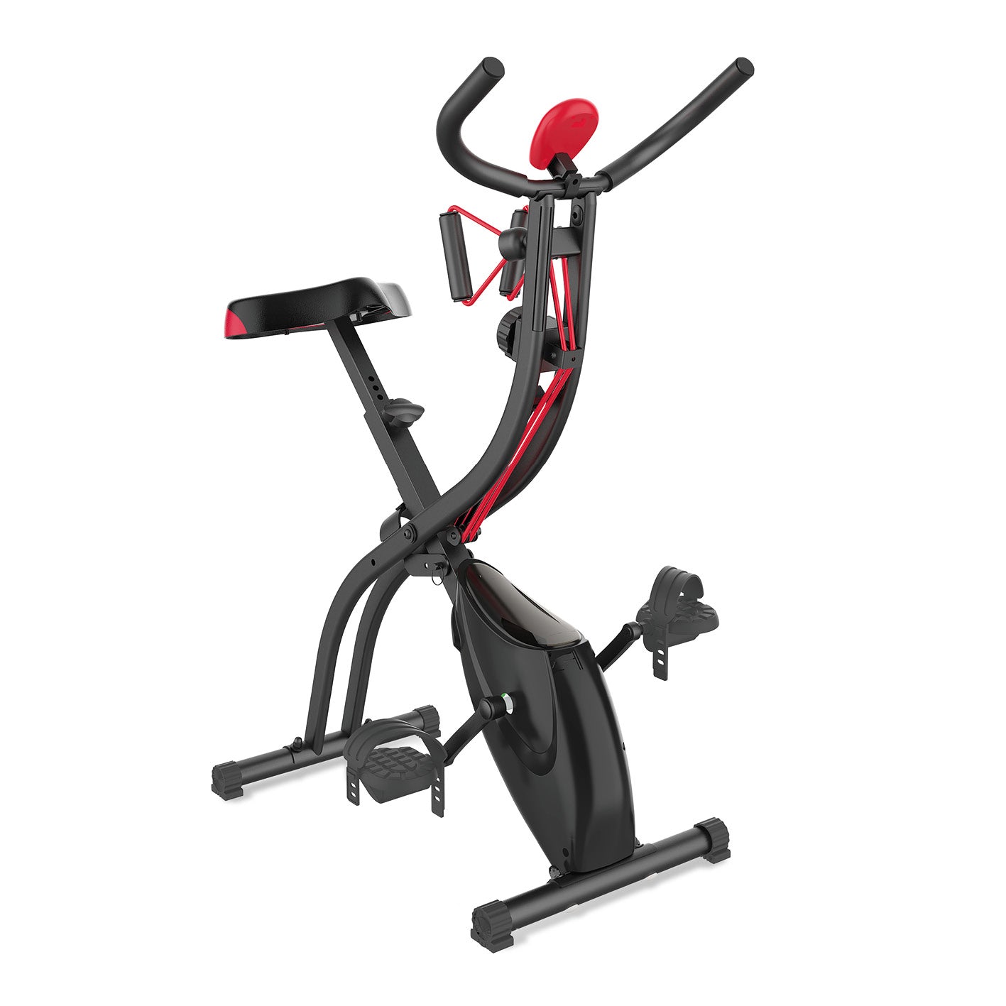 Heimtrainer Fitness Bike mit Expanderbander