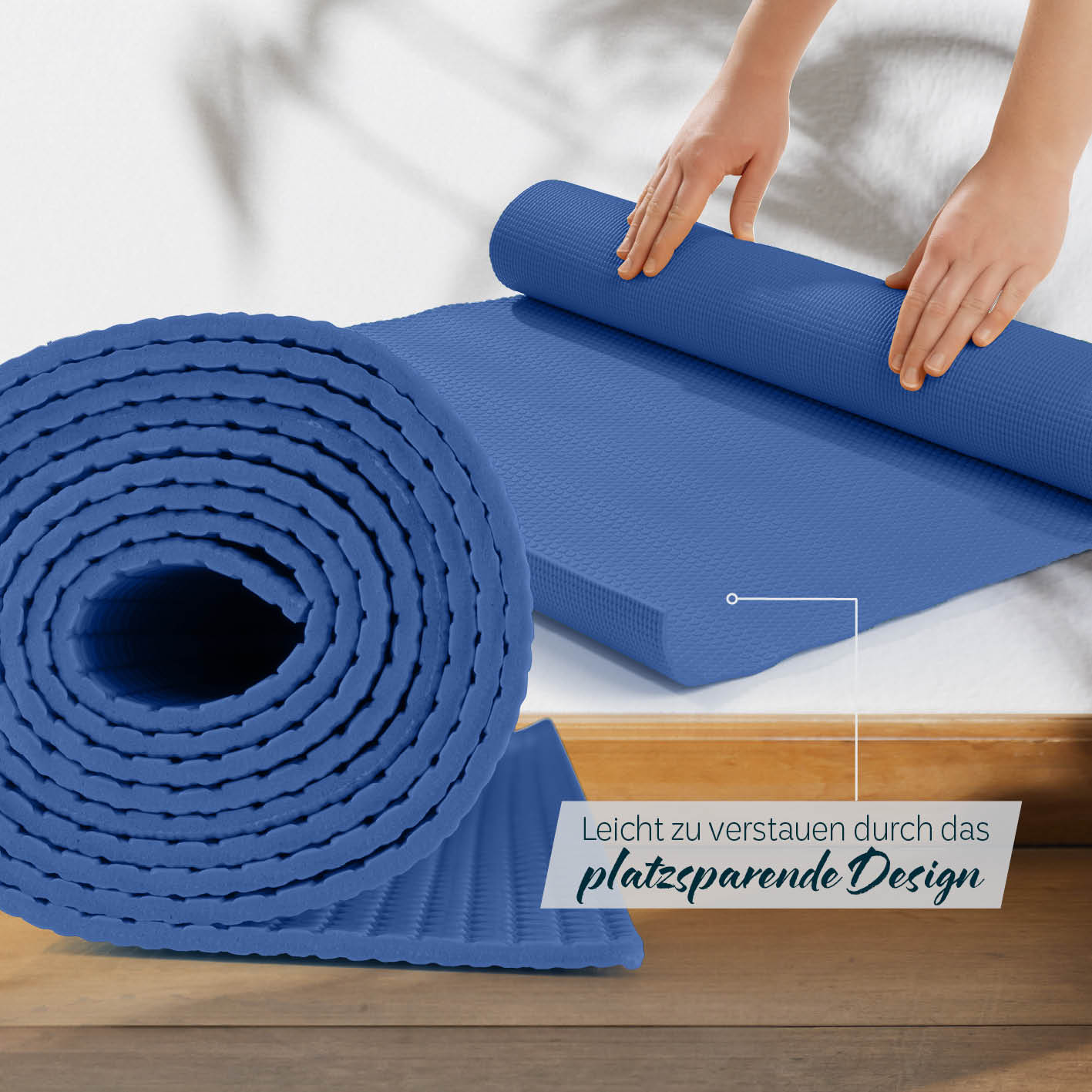 Yogamatte Kirana - 183 x 61 x 0,4 cm - Navyblau