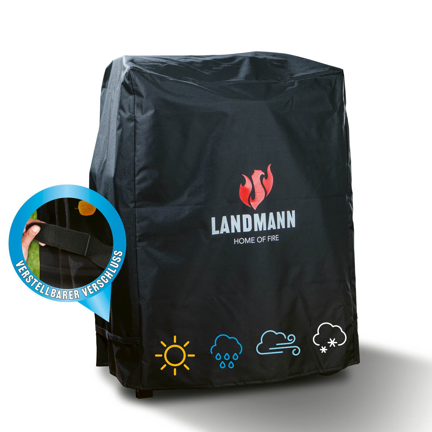 LANDMANN Wetterschutzhaube Premium - 60x80x120cm - schwarz