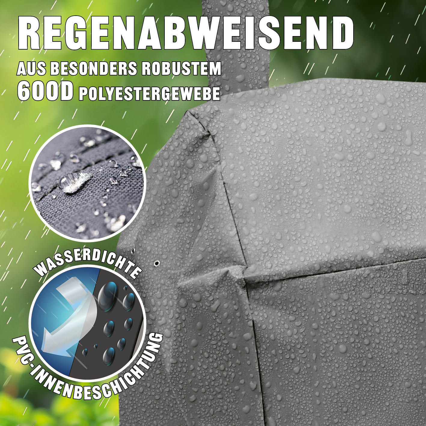 Premium Wetterschutzhaube - 78 x 130 x 118 cm