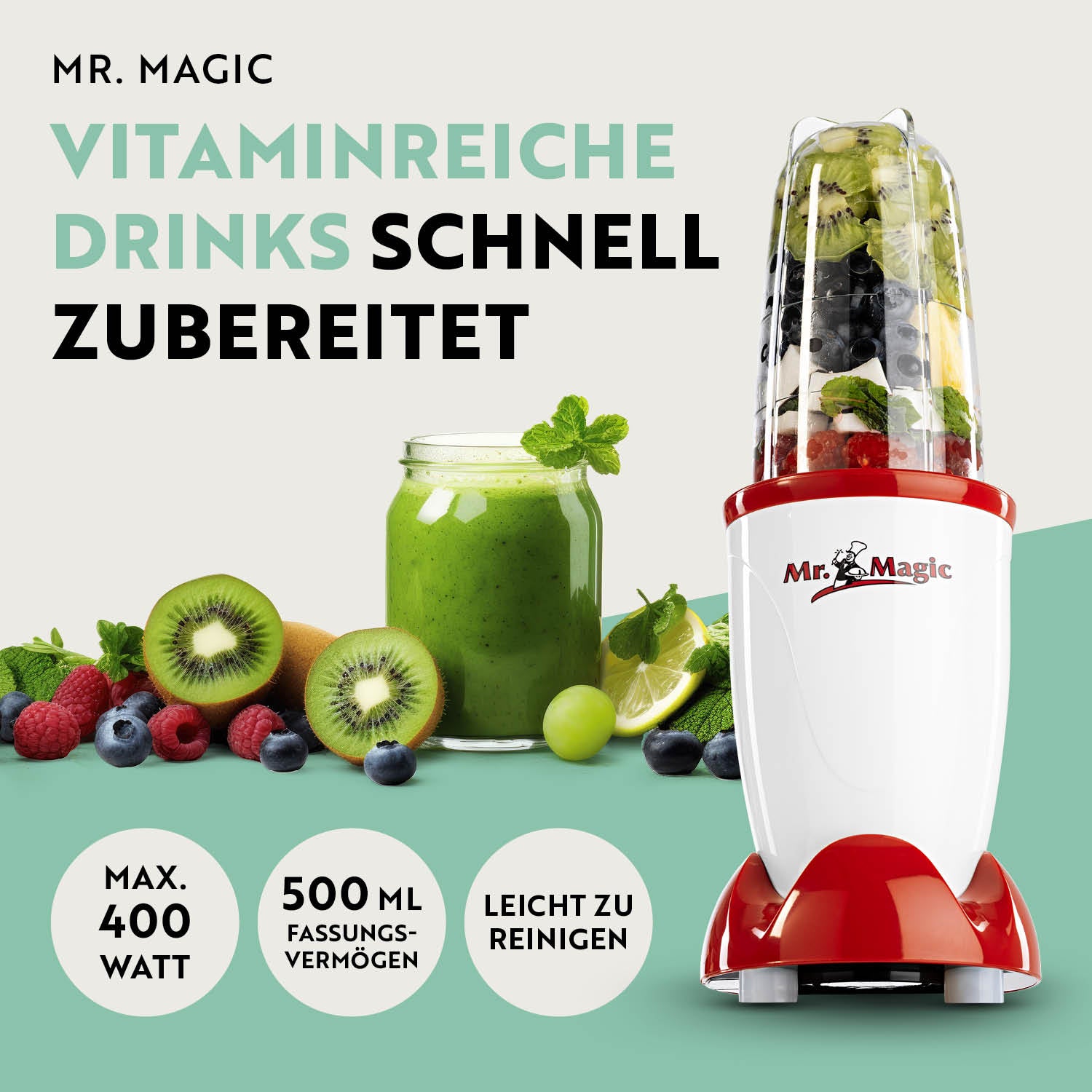 Mr. Magic Mixer - Weiß/Rot