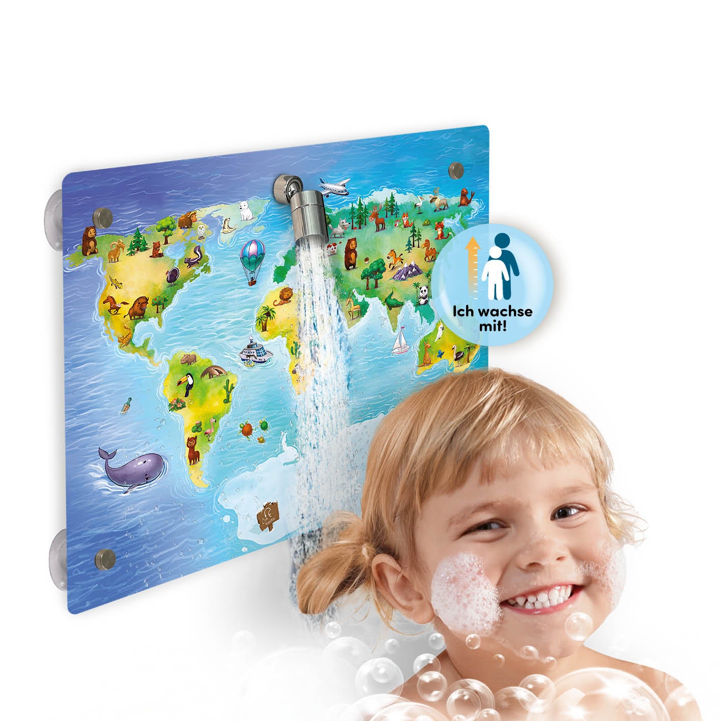 Kinderdusche Welt