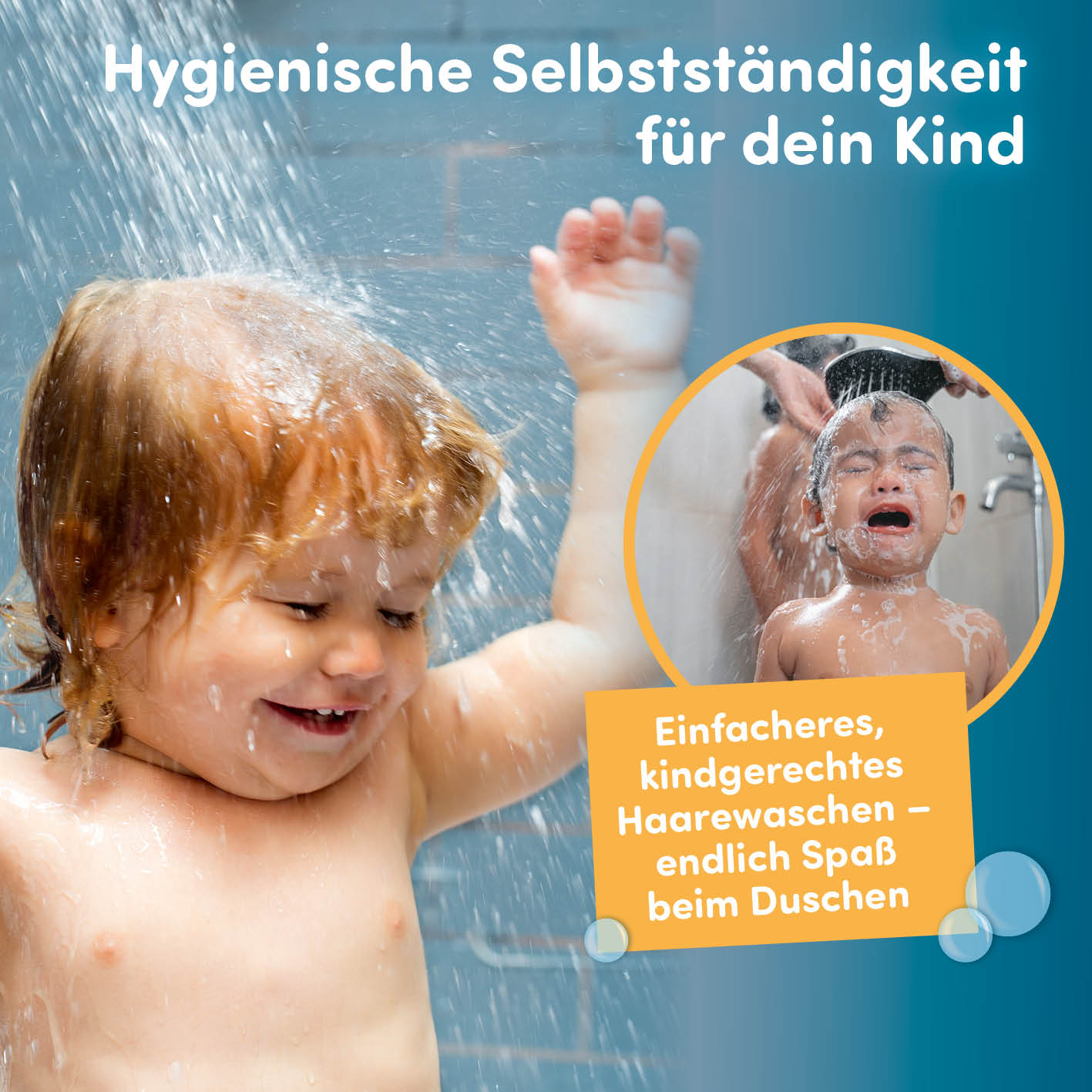 Kinderdusche Welt