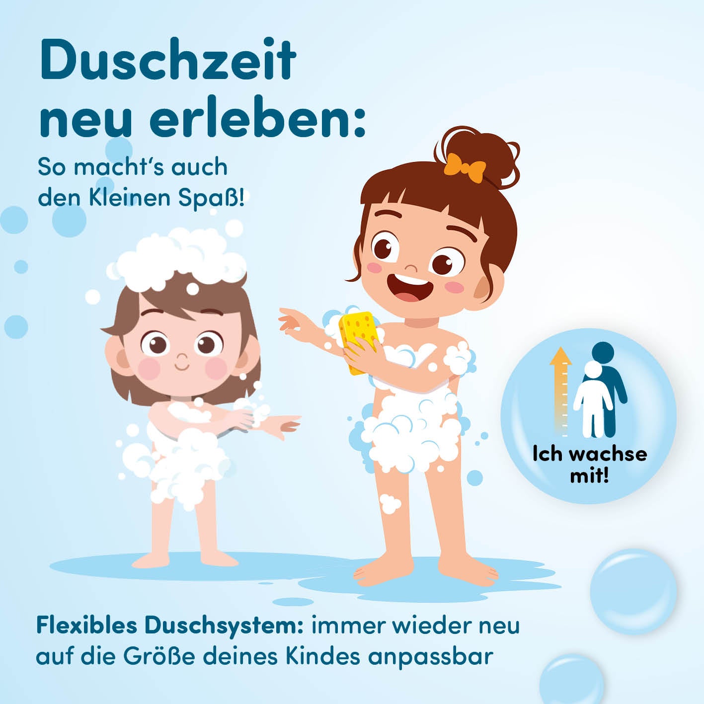 Kinderdusche Wal