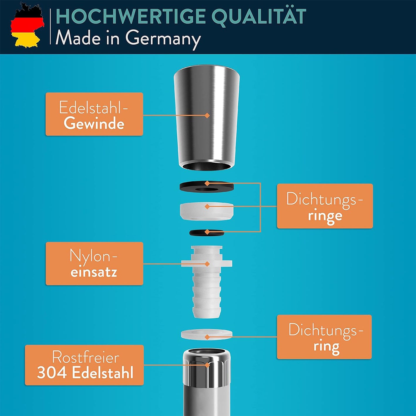 Brauseschlauch - 2 m