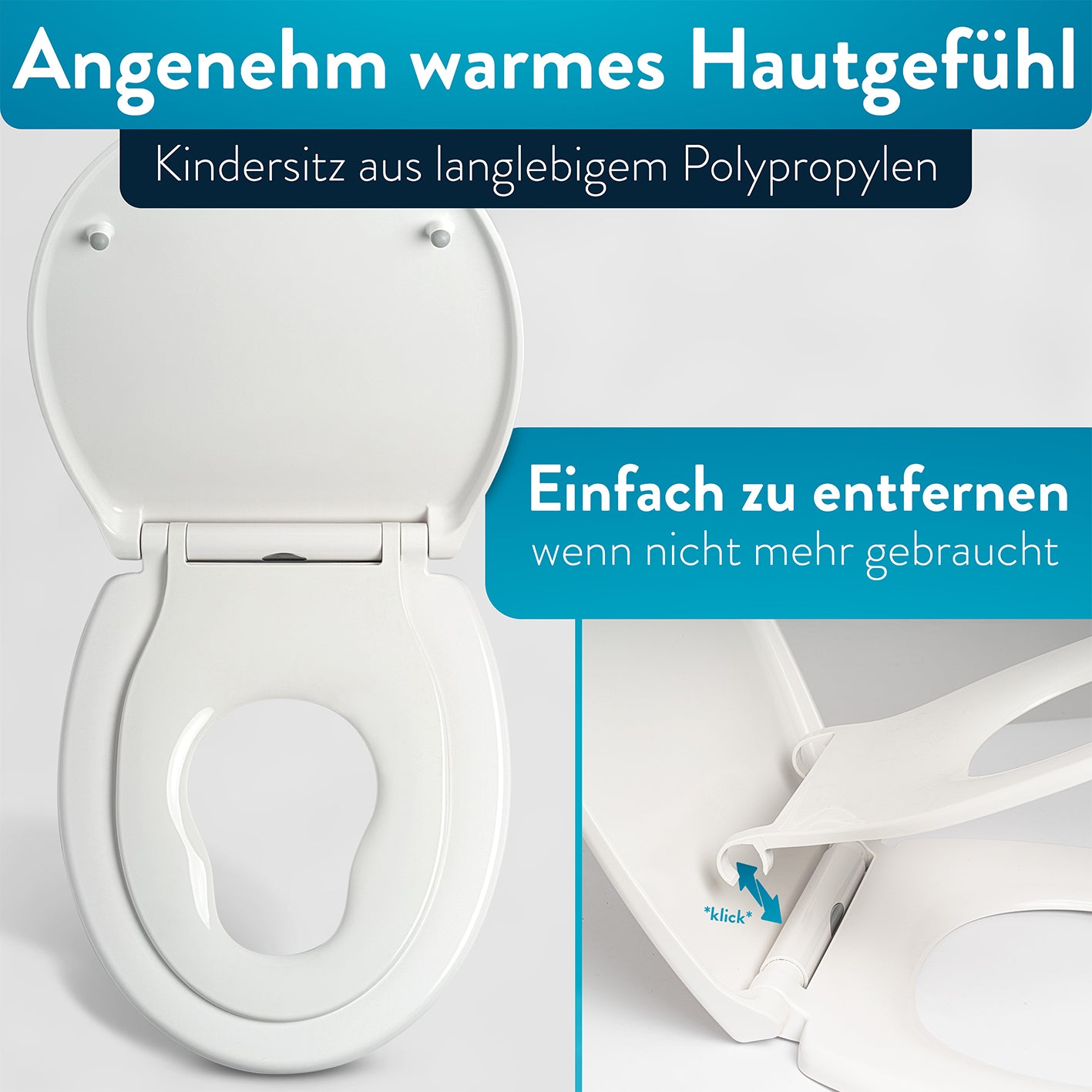 Kinder-Toilettendeckel - Weiß