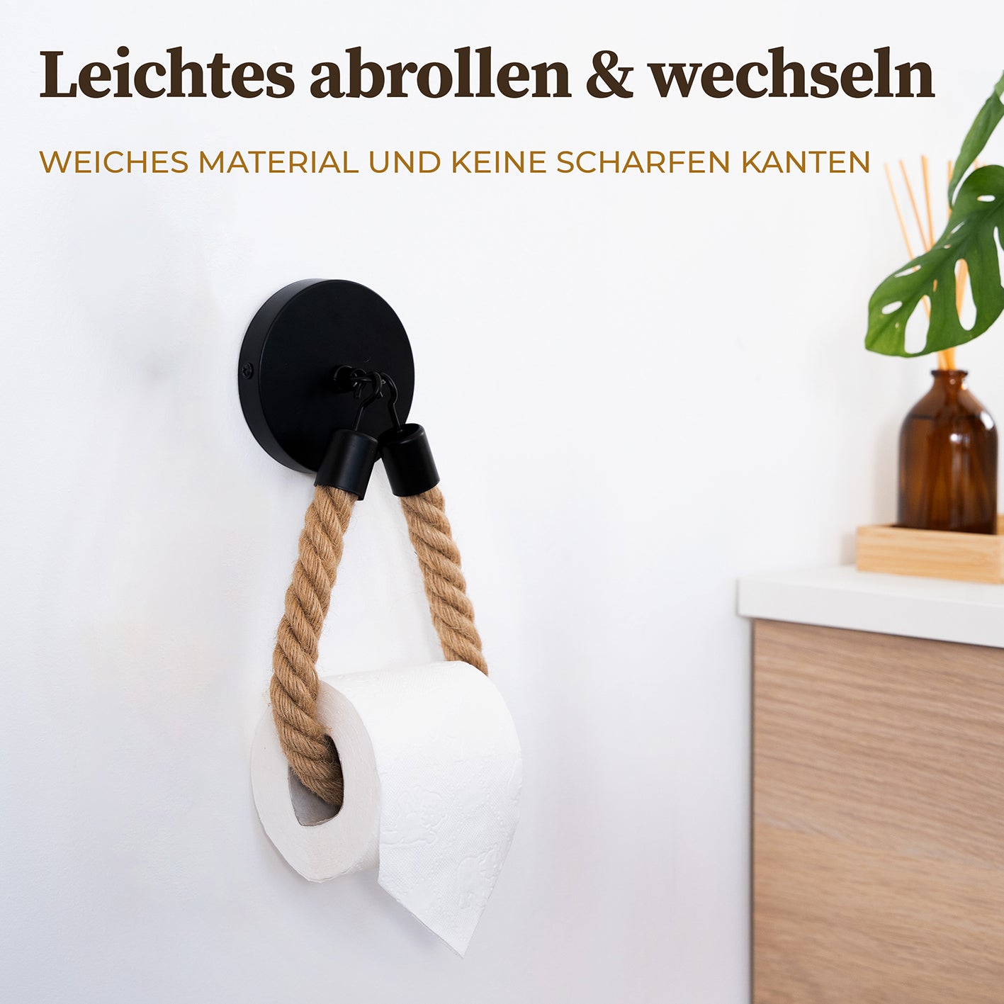 Toilettenpapierhalter - Mattschwarz