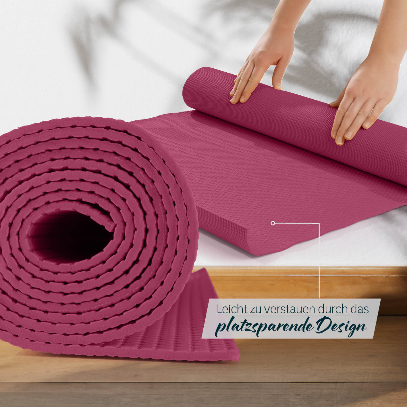 Yogamatte Kirana - 183 x 61 x 0,4 cm - Aubergine