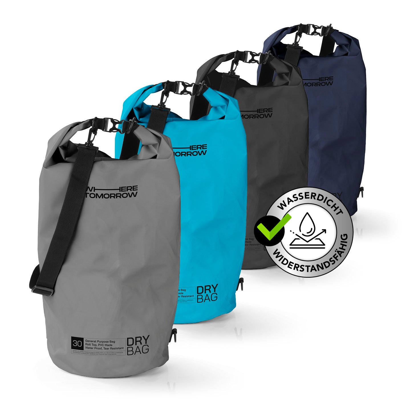 Dry Bag 30L - Style 01 - Grau