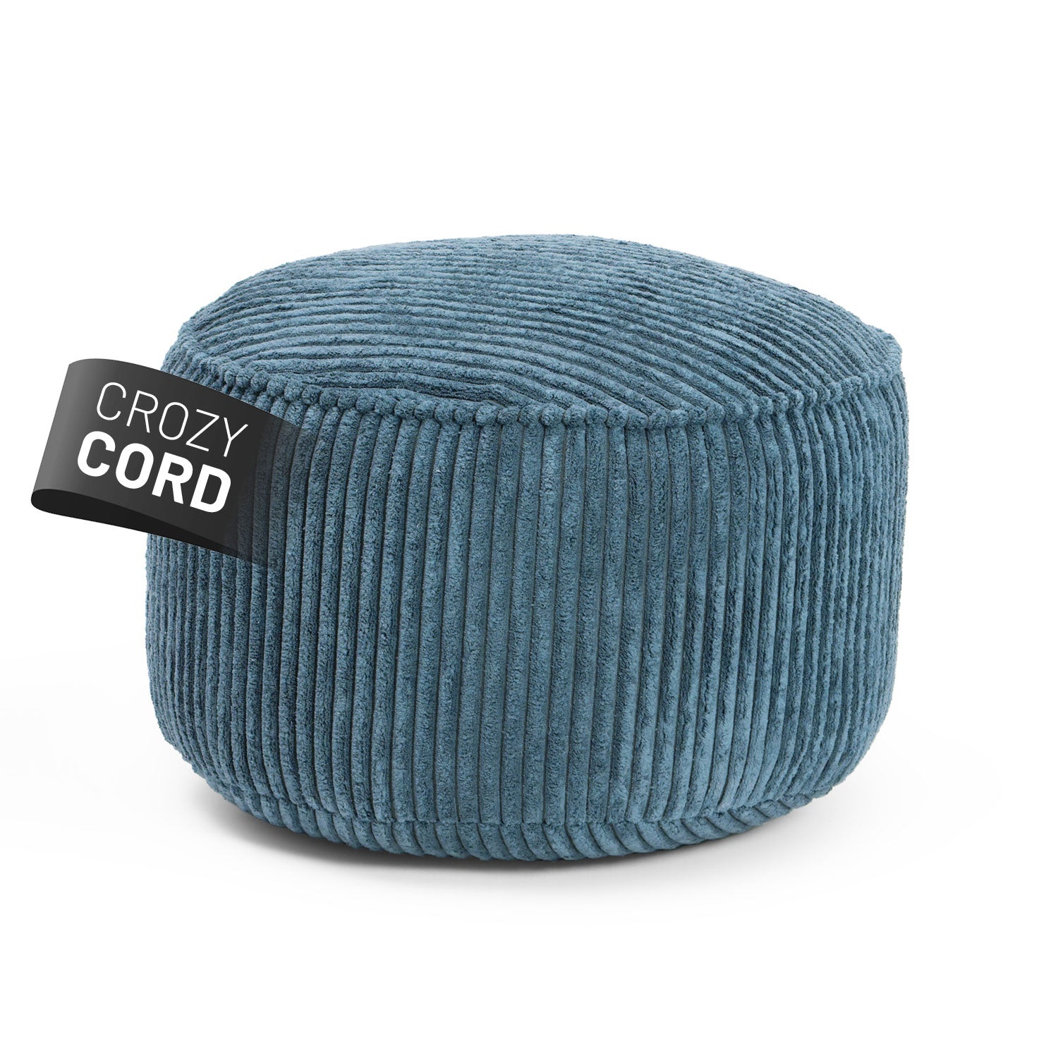 Sitzsack Pouf aus der Cord-Reihe - Navyblau