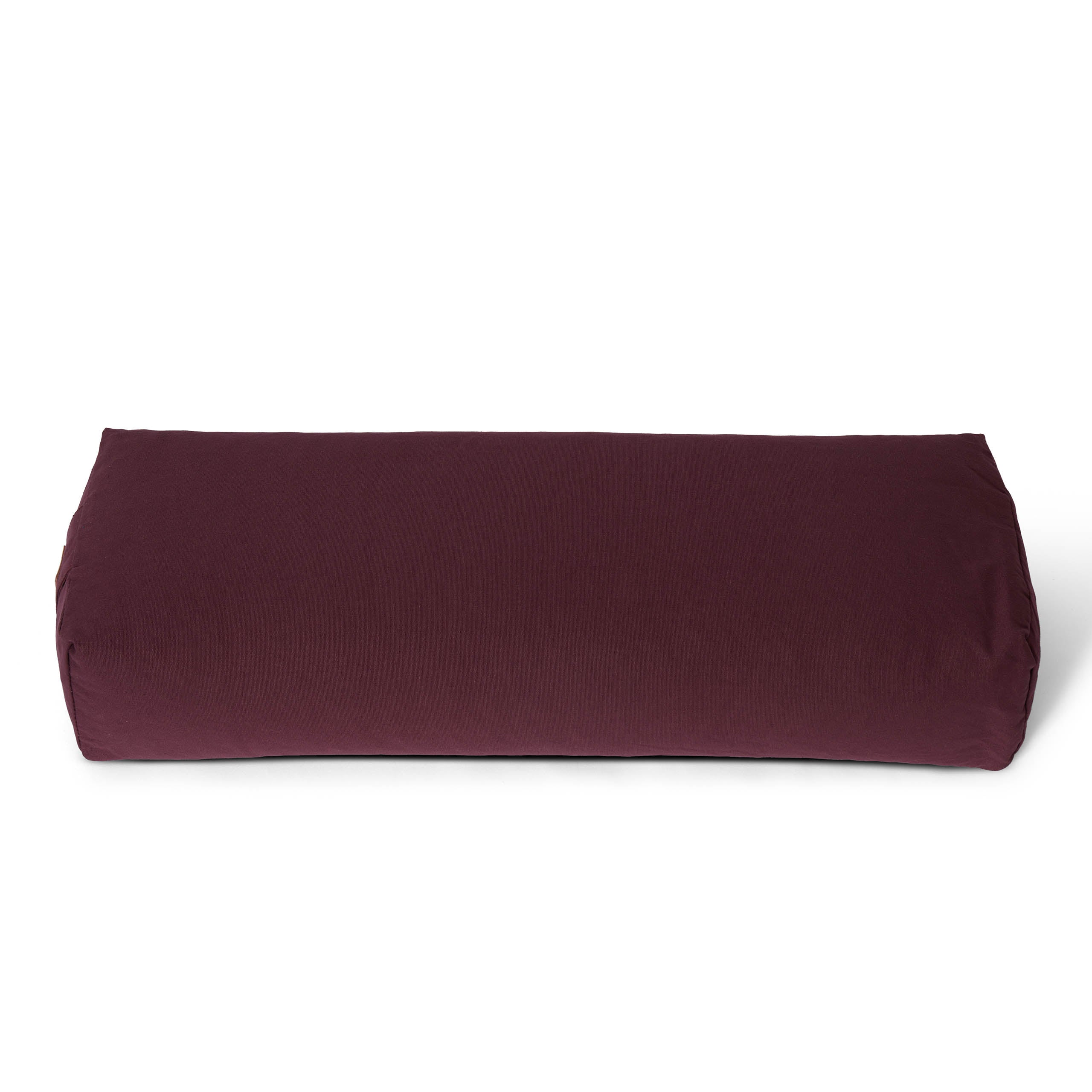 Yoga-Bolster Paravati - gefüllt mit Bio-Dinkelspelz - 67 x 22 x 13 cm - Bordeaux