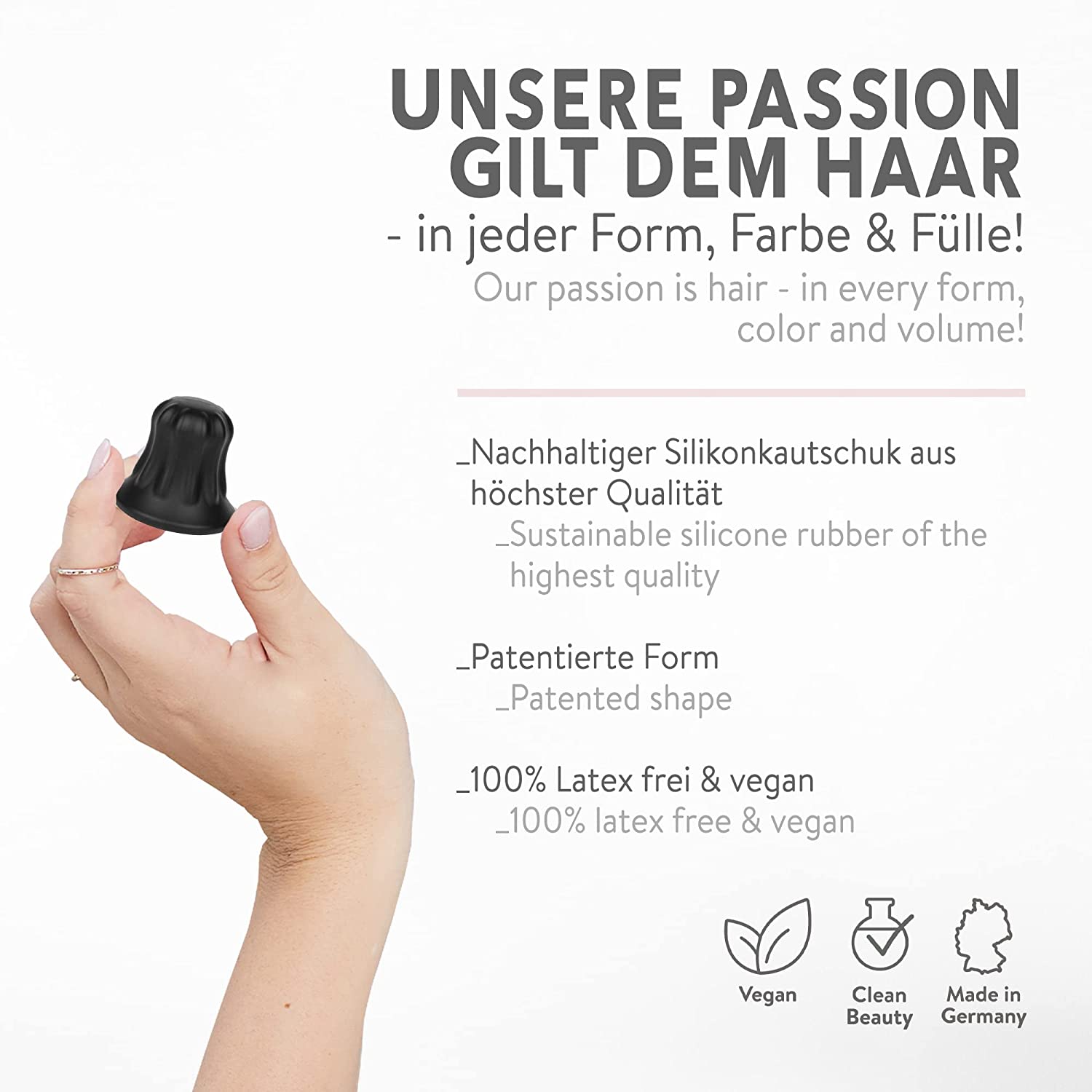 Frisurenhilfe Onyx - Schwarz - Für Alle Haarfarben