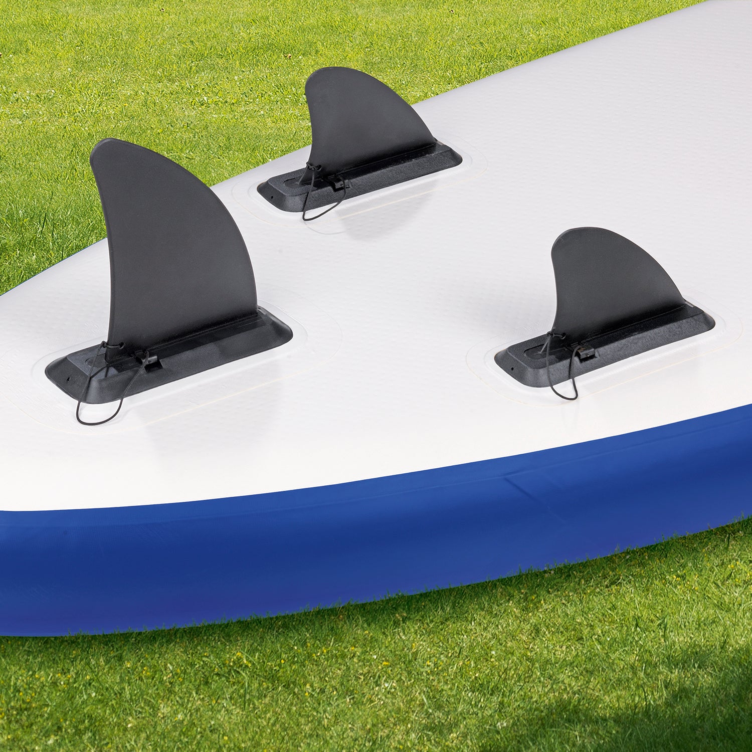 Stand-Up Paddle-Board mit Zubehör - 320 x 76 x 15 cm - weiß/blau