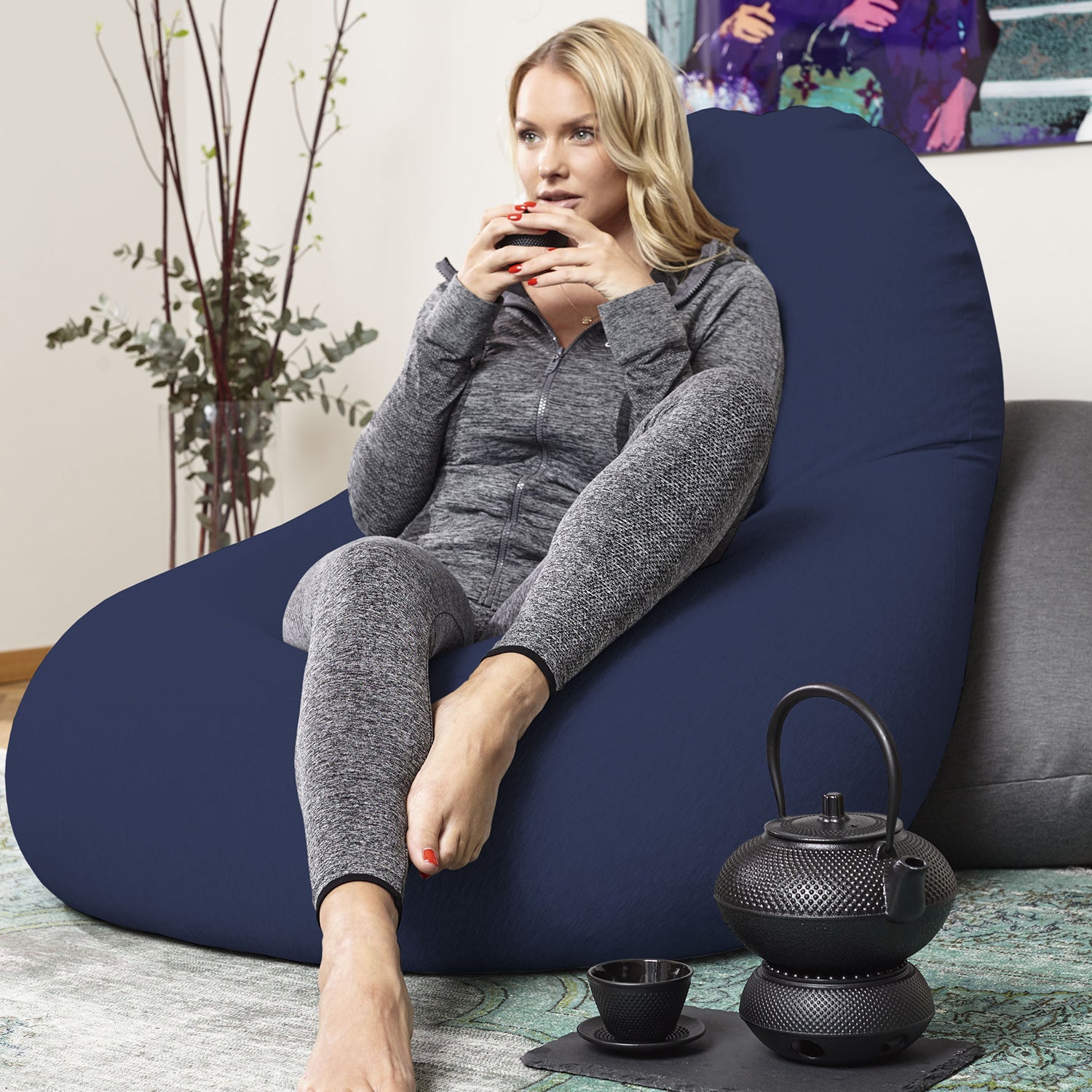 Flexi Comfort Sitzsack (380 L) - indoor - Navyblau