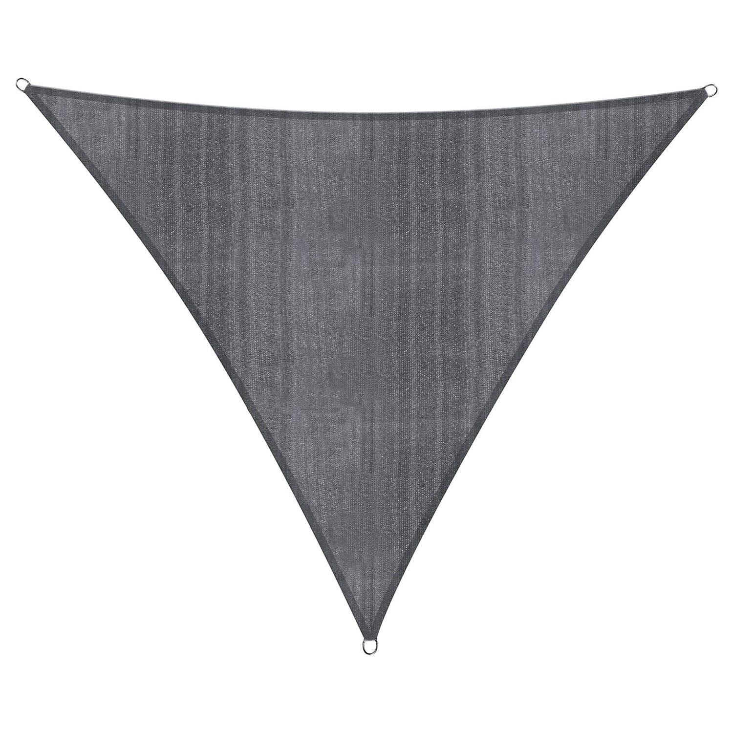 Sonnensegel 100% HDPE - Dreieck 3 x 3 Meter - dunkelgrau