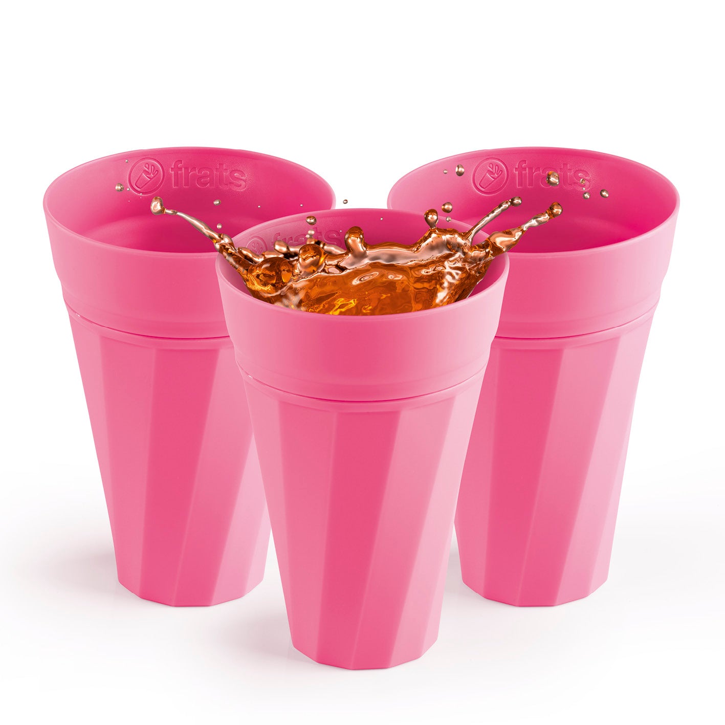 Trinkbecher 300ml - Selbstkühlend - 3er-Set - Pink