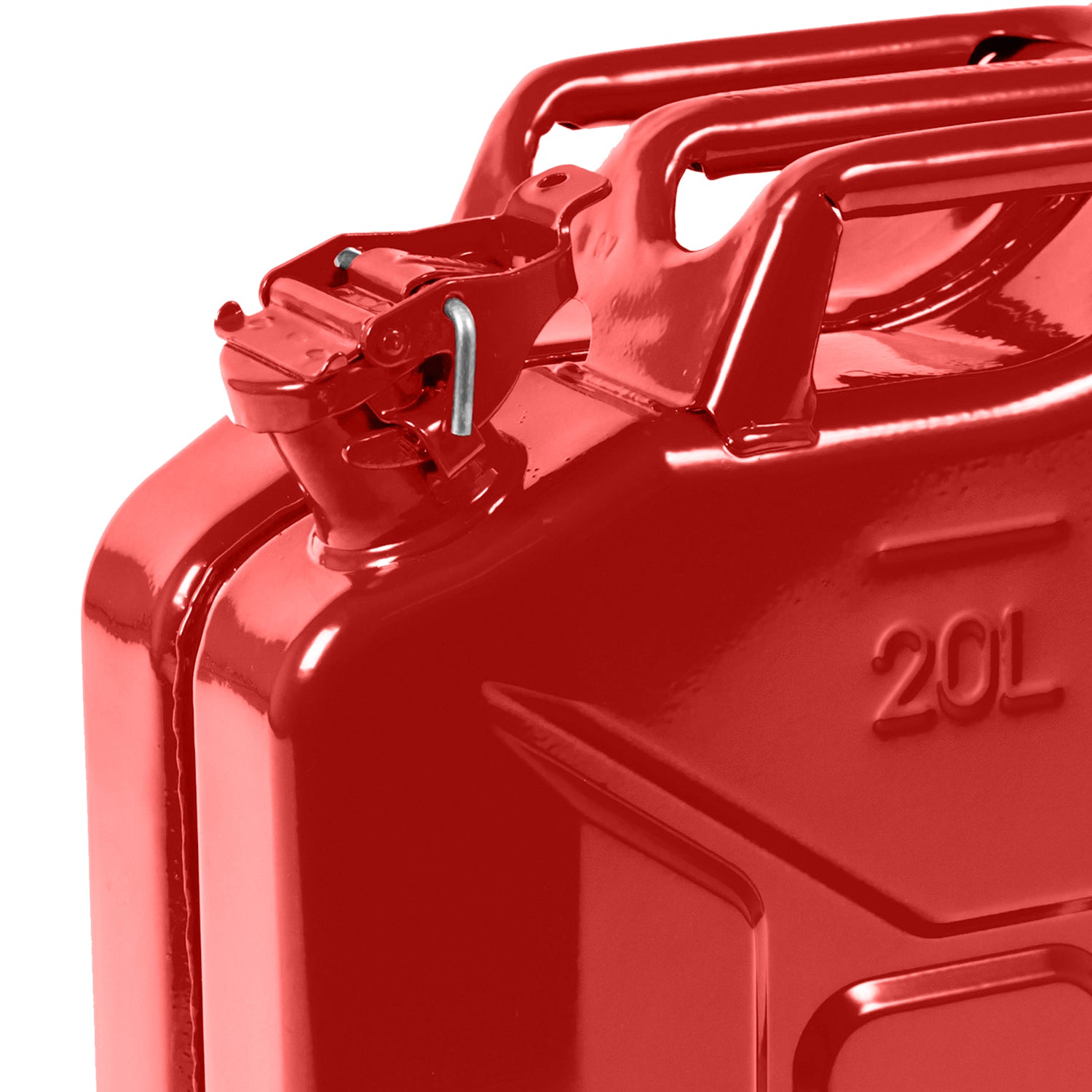 Metall Benzinkanister Kraftstoffkanister rot 20 Liter