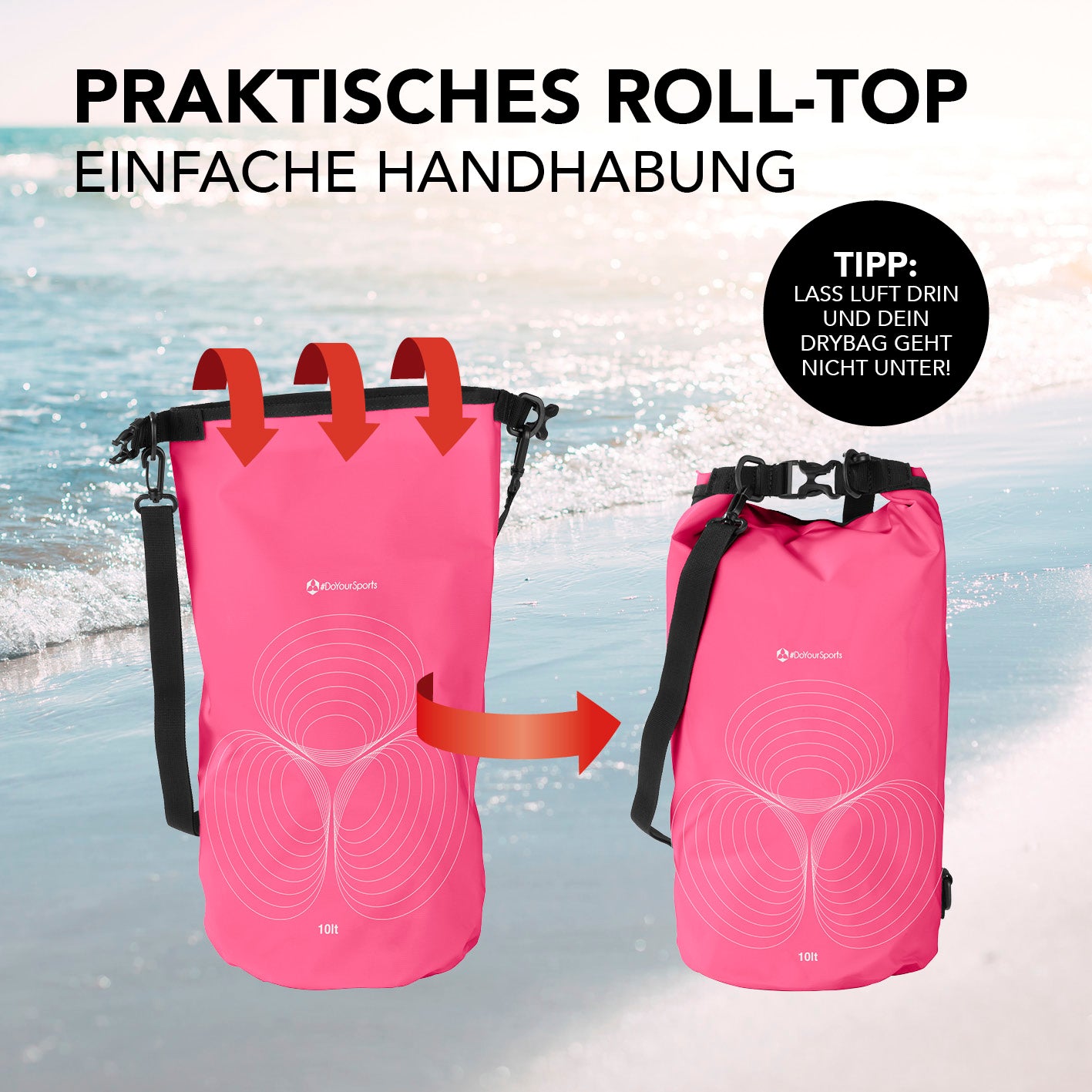 Dry Bag 10L - Pink