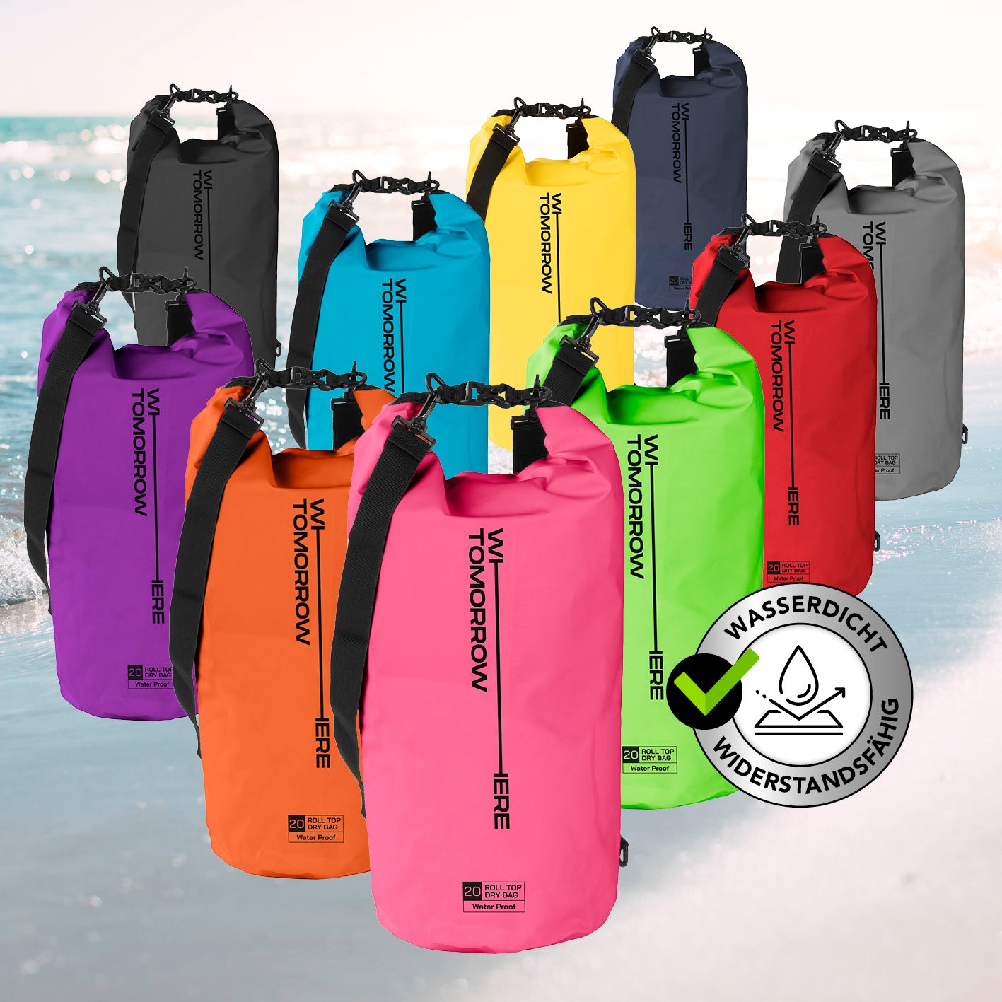 Dry Bag 20L - Style 02 - Pink