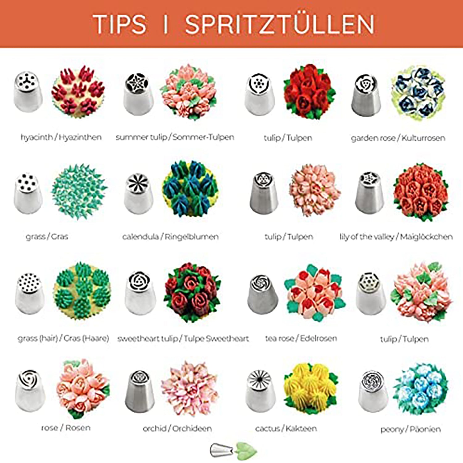 Spritzbeutel-Set mit Tüllen - 43-tlg.