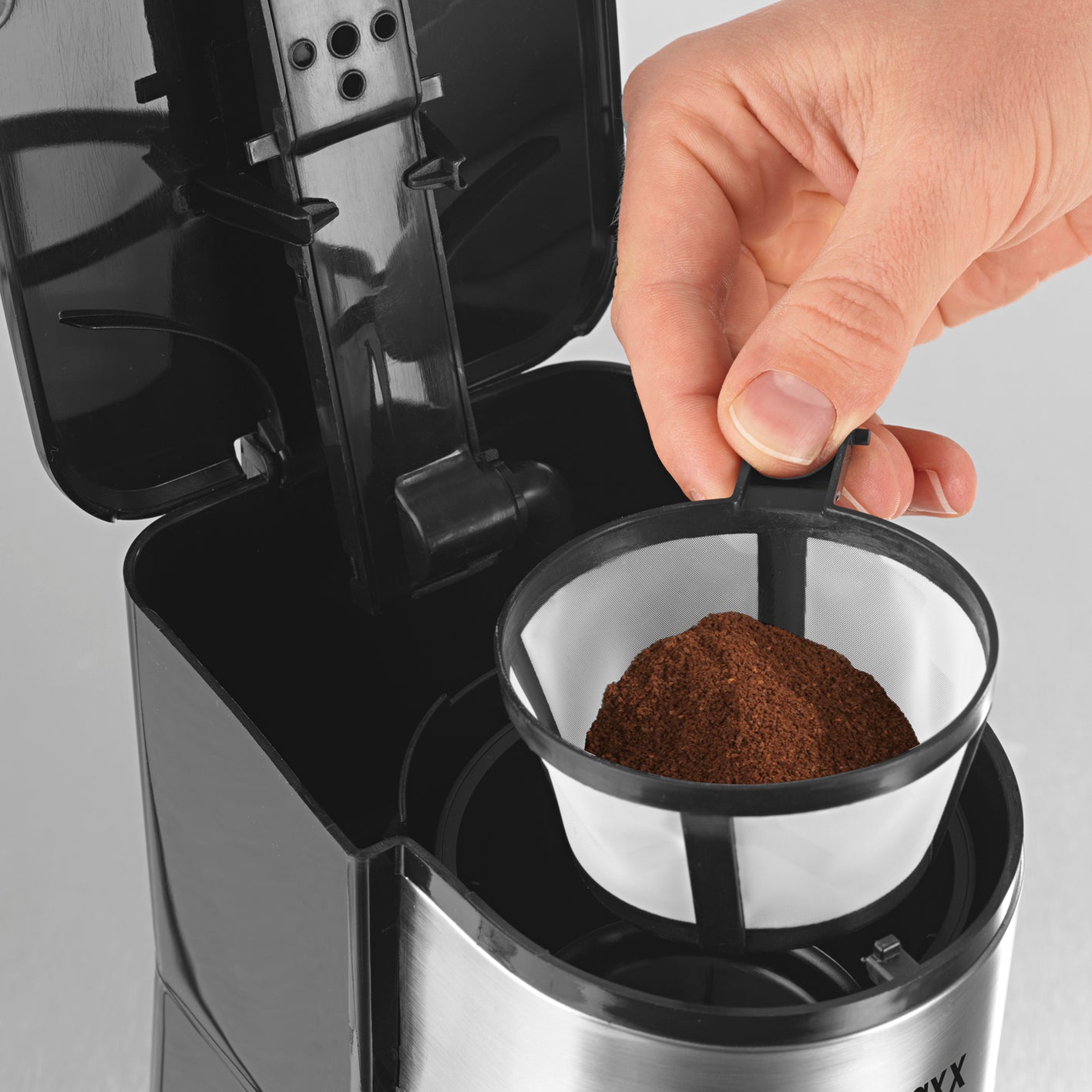 Edelstahl-Kaffeemaschine Thermobecher in Schwarz