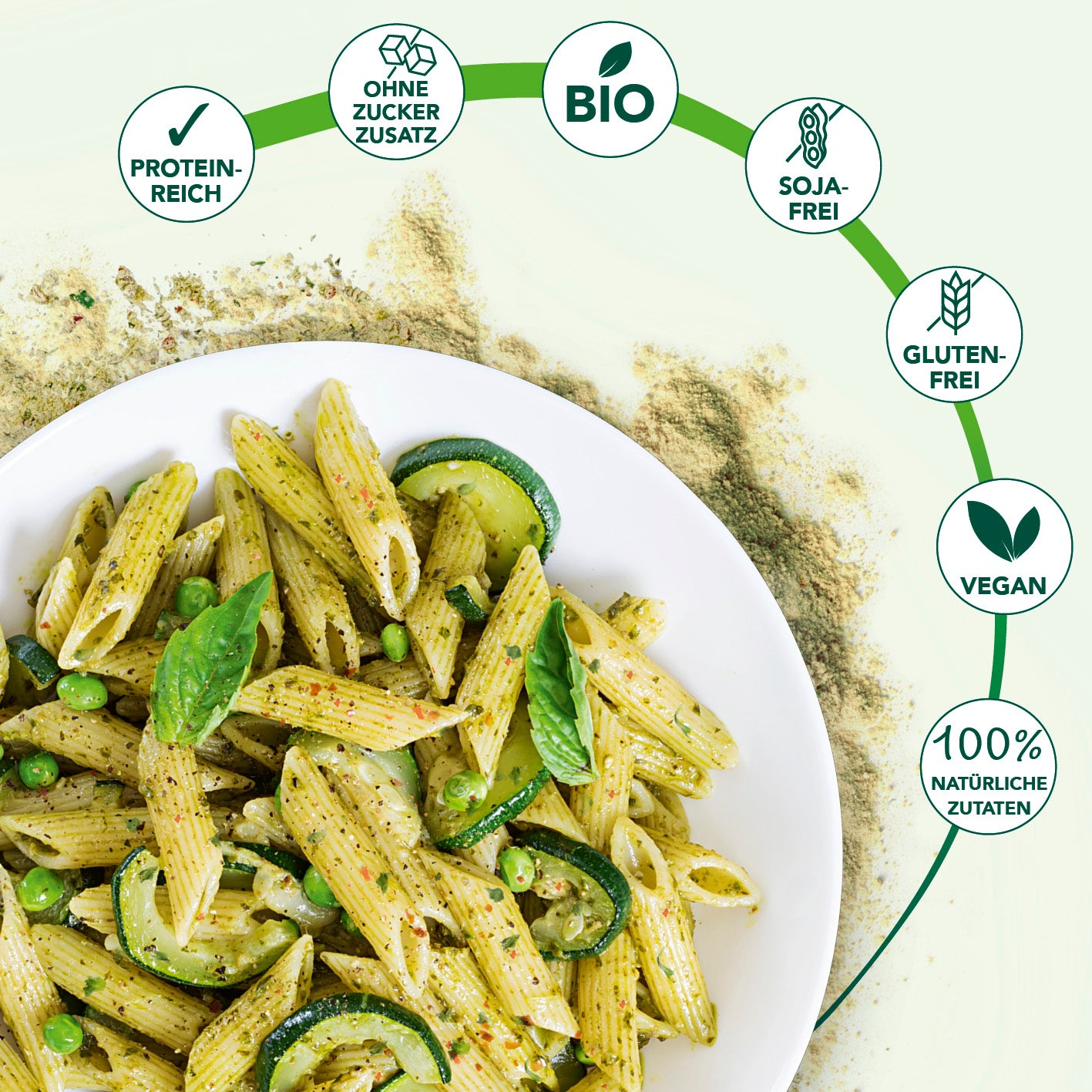 vegan protein sauce Biosaucenpulver für grünes Pesto (50 g)