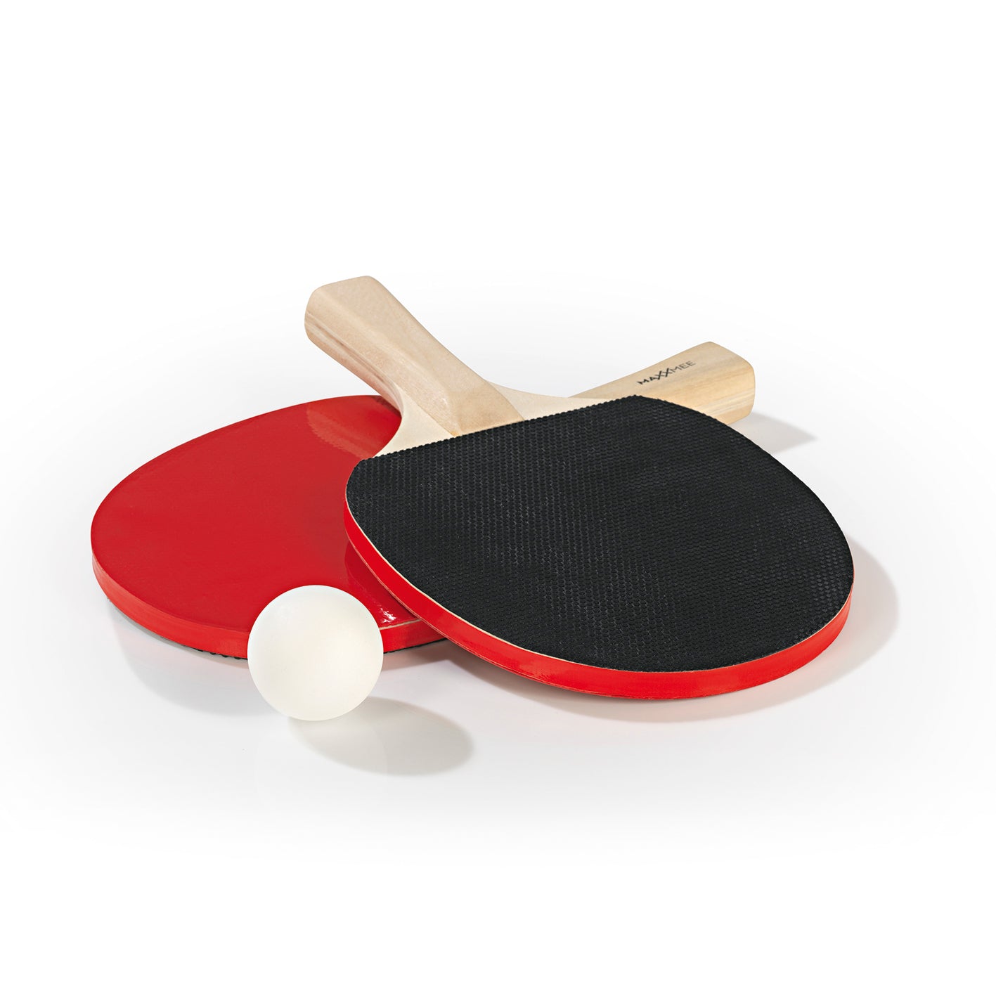 Tischtennis-Set zum Mitnehmen - 7-tlg. - schwarz/rot