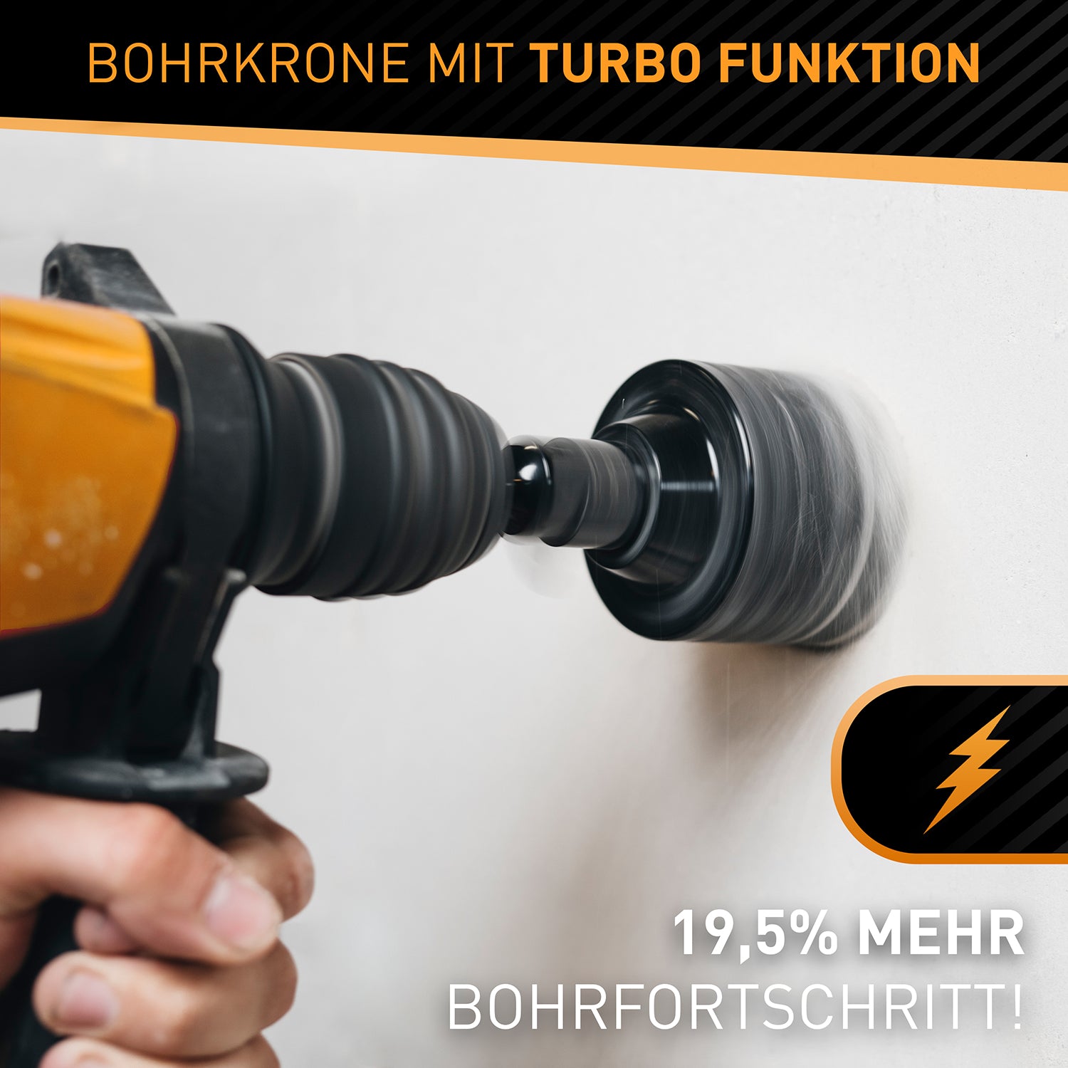 Bohrkronen Set - 68mm + SDS-Plus-Adapter