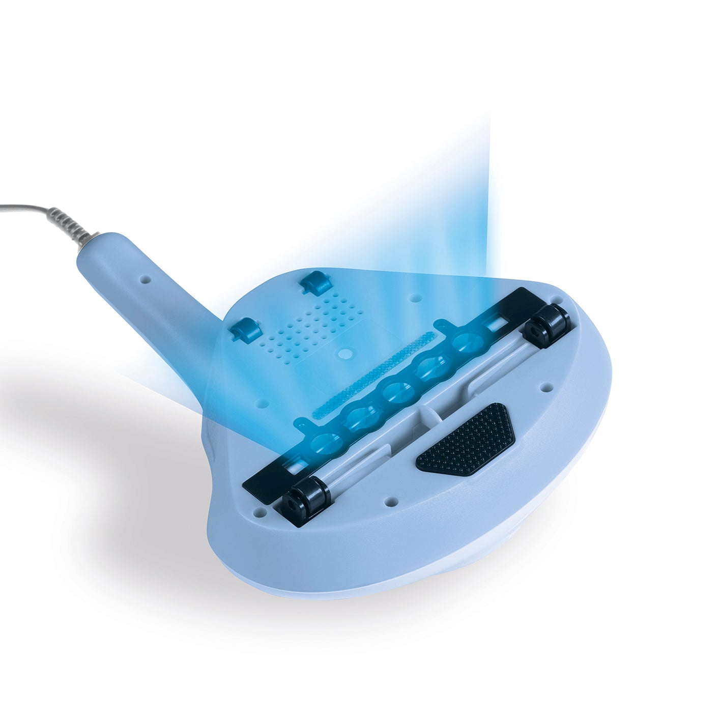 Milben-Handstaubsauger mit UV-C Licht - weiß/blau
