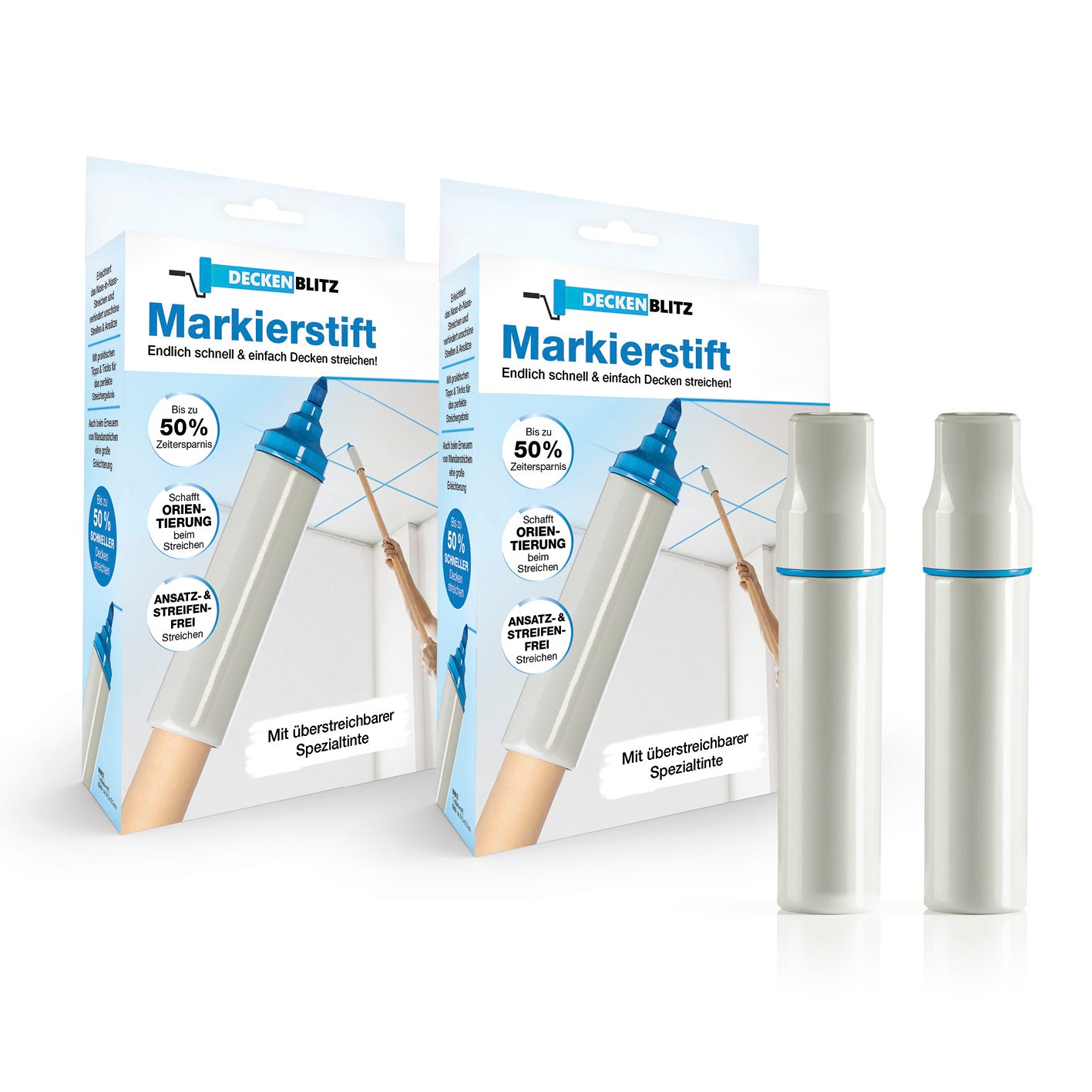 Markierstift - Mit überstreichbarer Spezialtinte -  2er-Set