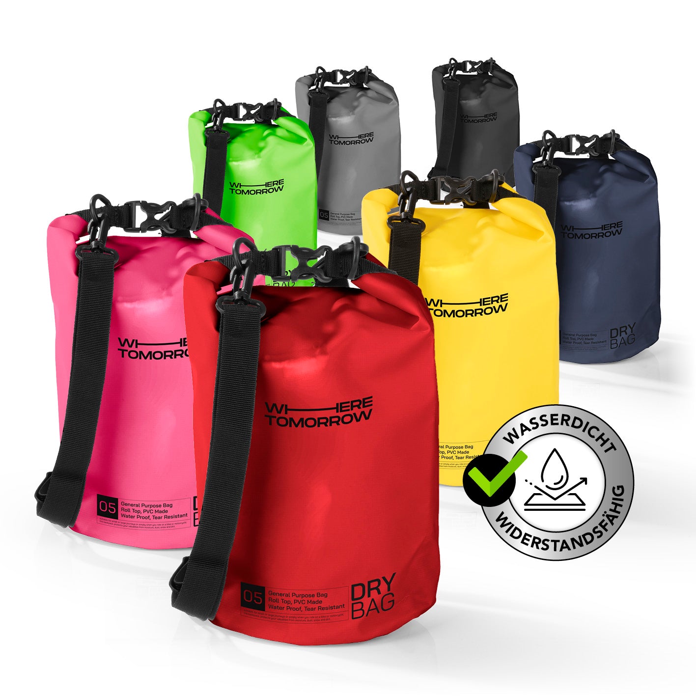 Dry Bag 5L - Style 01 - Rot