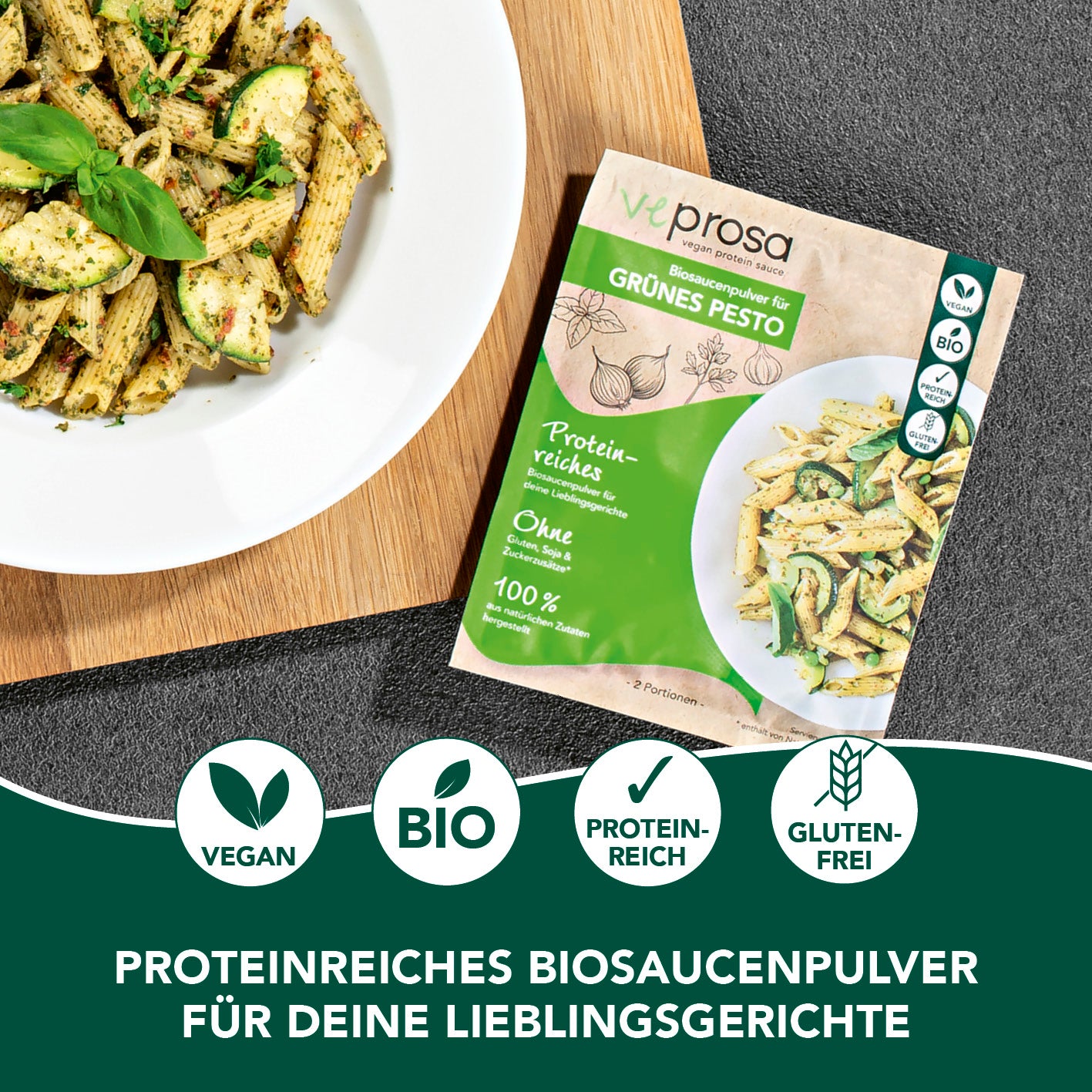 vegan protein sauce Biosaucenpulver TRY ME - Alle Sorten - 8x 50 g