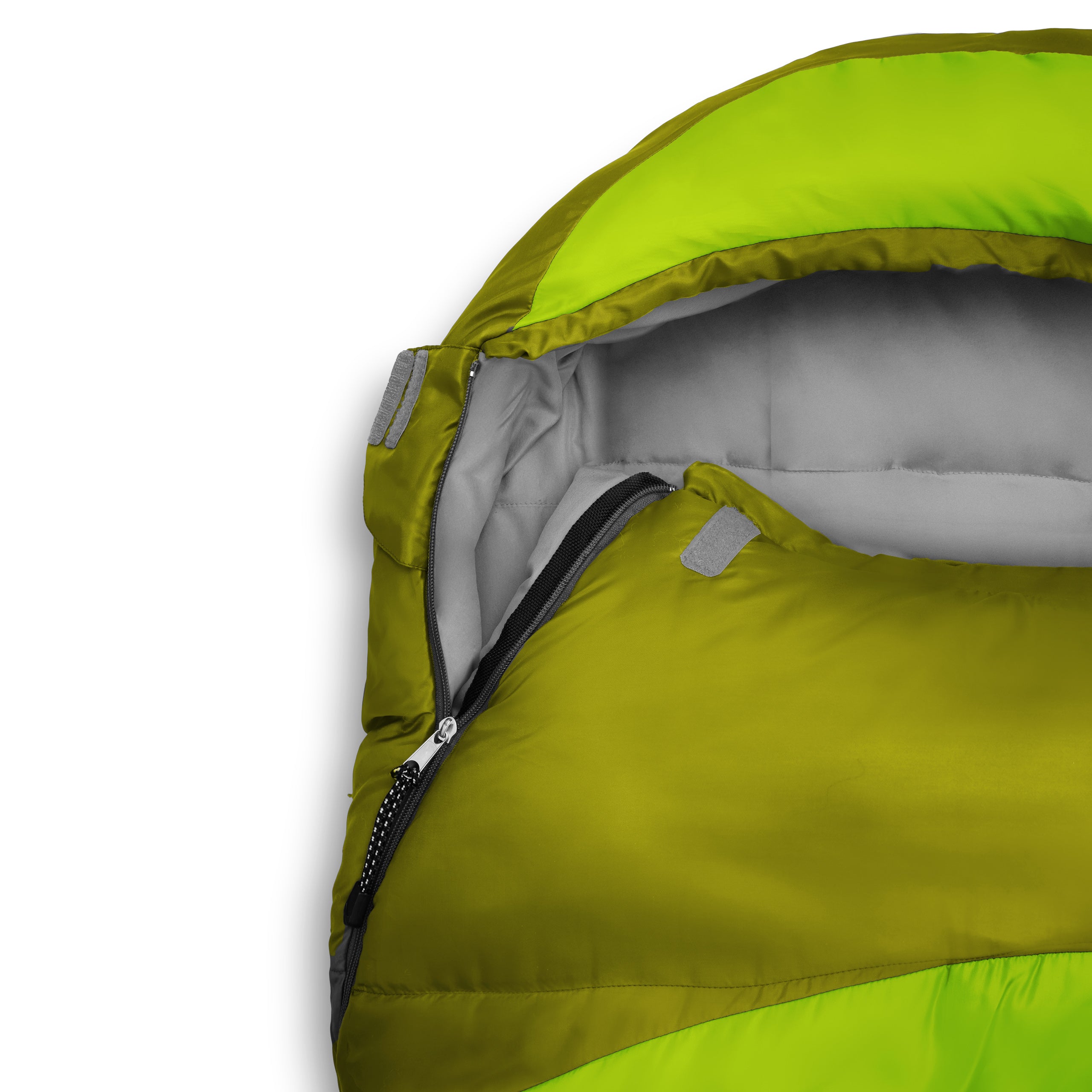 Camping Schlafsack Small & Light - Mumienschlafsack mit Tasche - 220 x 80 x 50 cm - Hellgrün