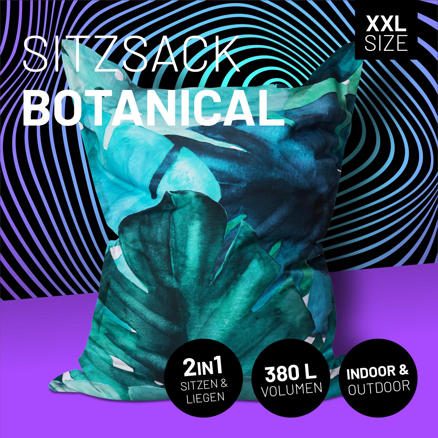 Sitzsack Classic XXL (380 L) - indoor & outdoor - Special Edition Botanical