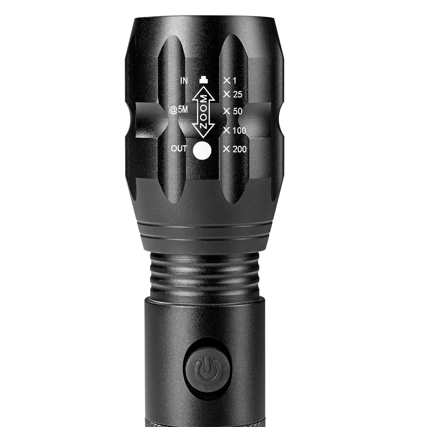 Power-Taschenlampe 3,7V schwarz - 2er-Set