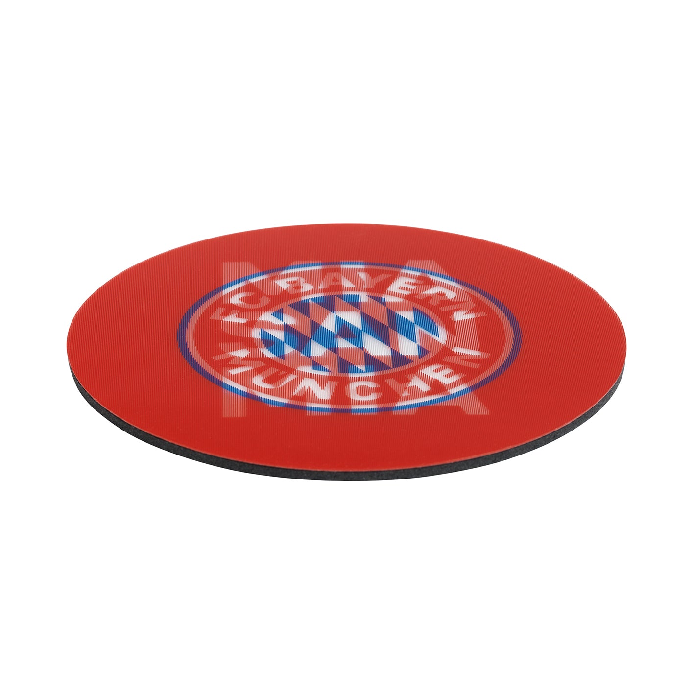 Untersetzer 3D - 10,5 x 10,5 cm - 5er-Set - rot/weiß mit Logo