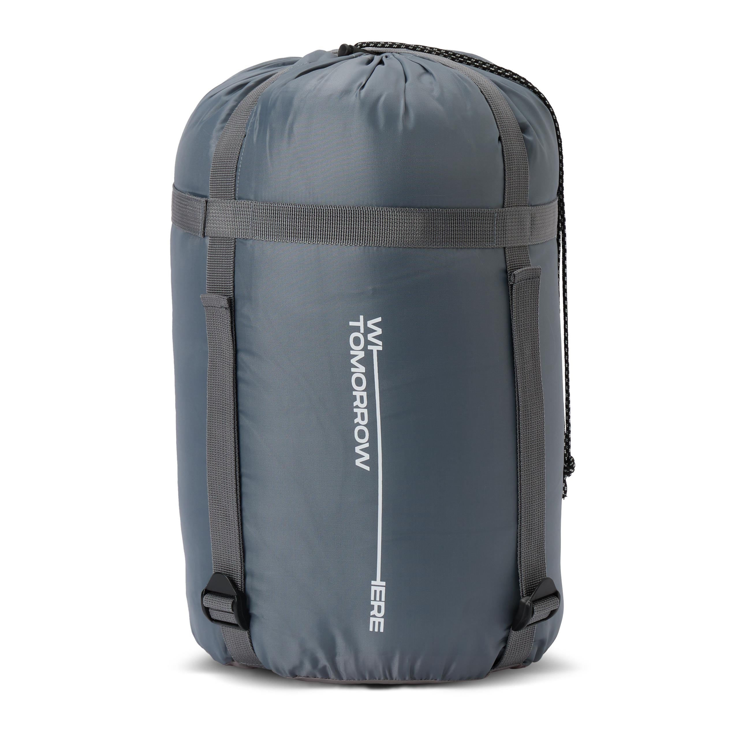 Camping Schlafsack Classic - Mumienschlafsack mit Tasche - 230 x 80 x 55 cm - Hellblau