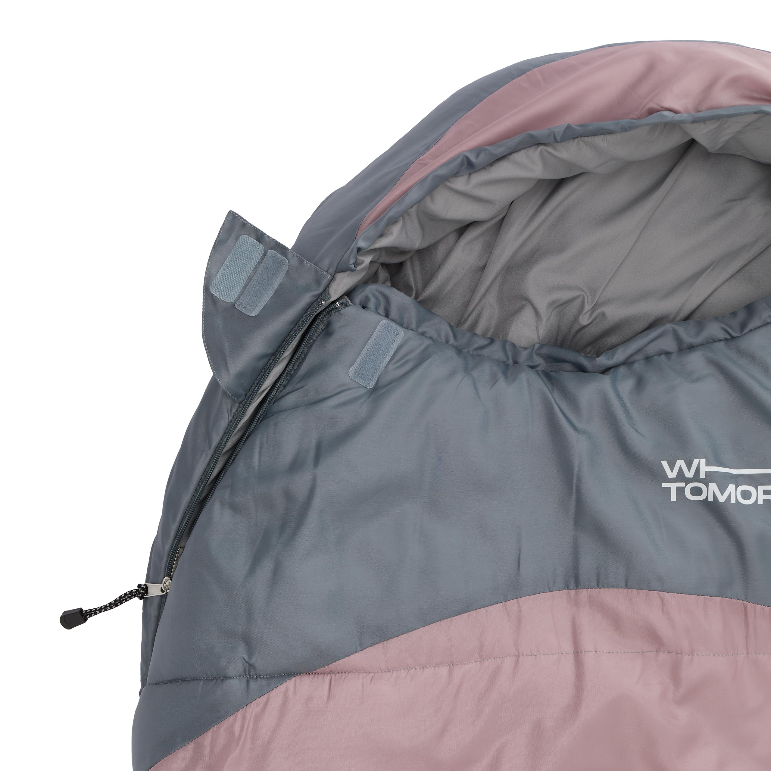 Camping Schlafsack Classic - Mumienschlafsack mit Tasche - 230 x 80 x 55 cm - Rosé
