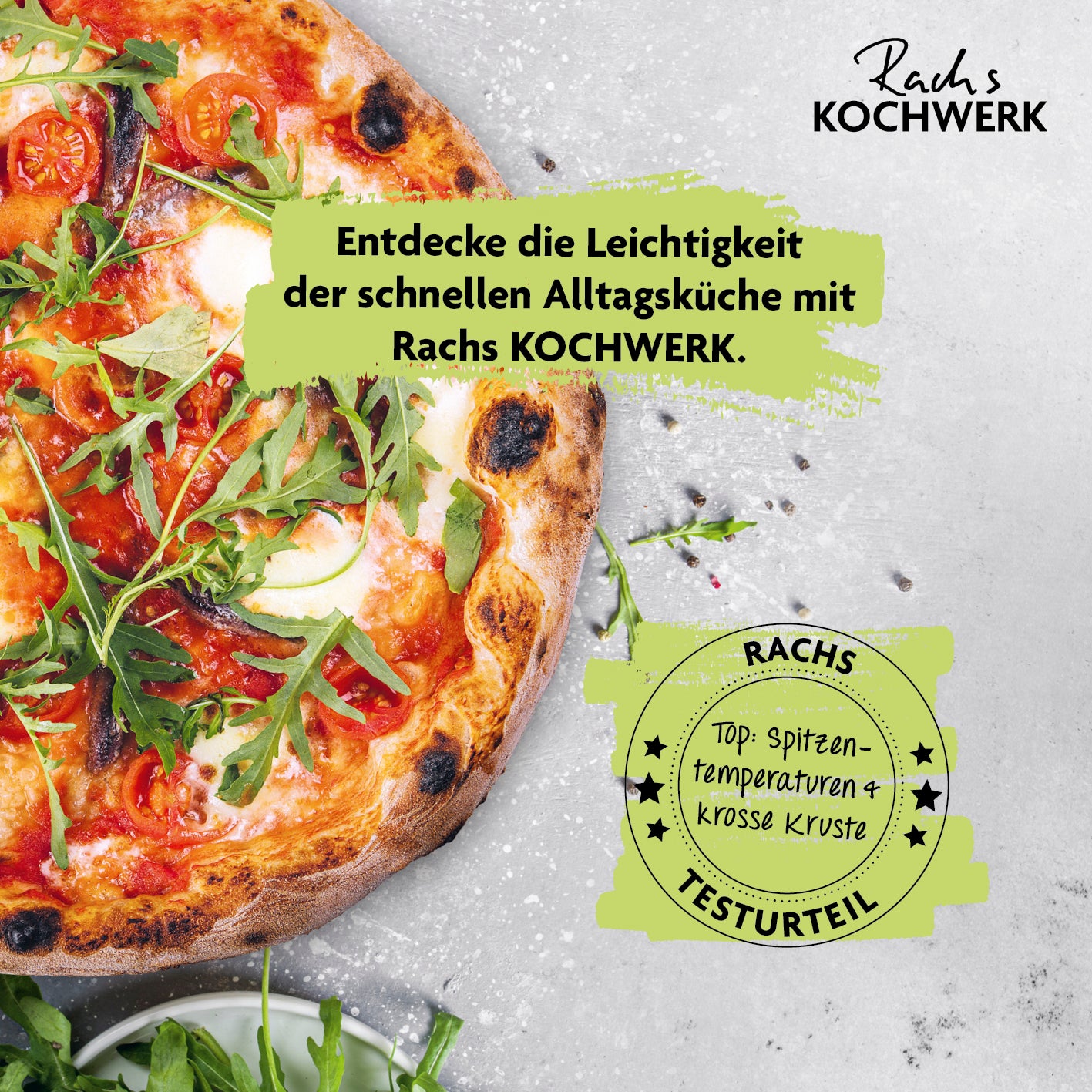 Pizza Maker inkl. herausnehmbarem Pizzastein & Pizza-Heber