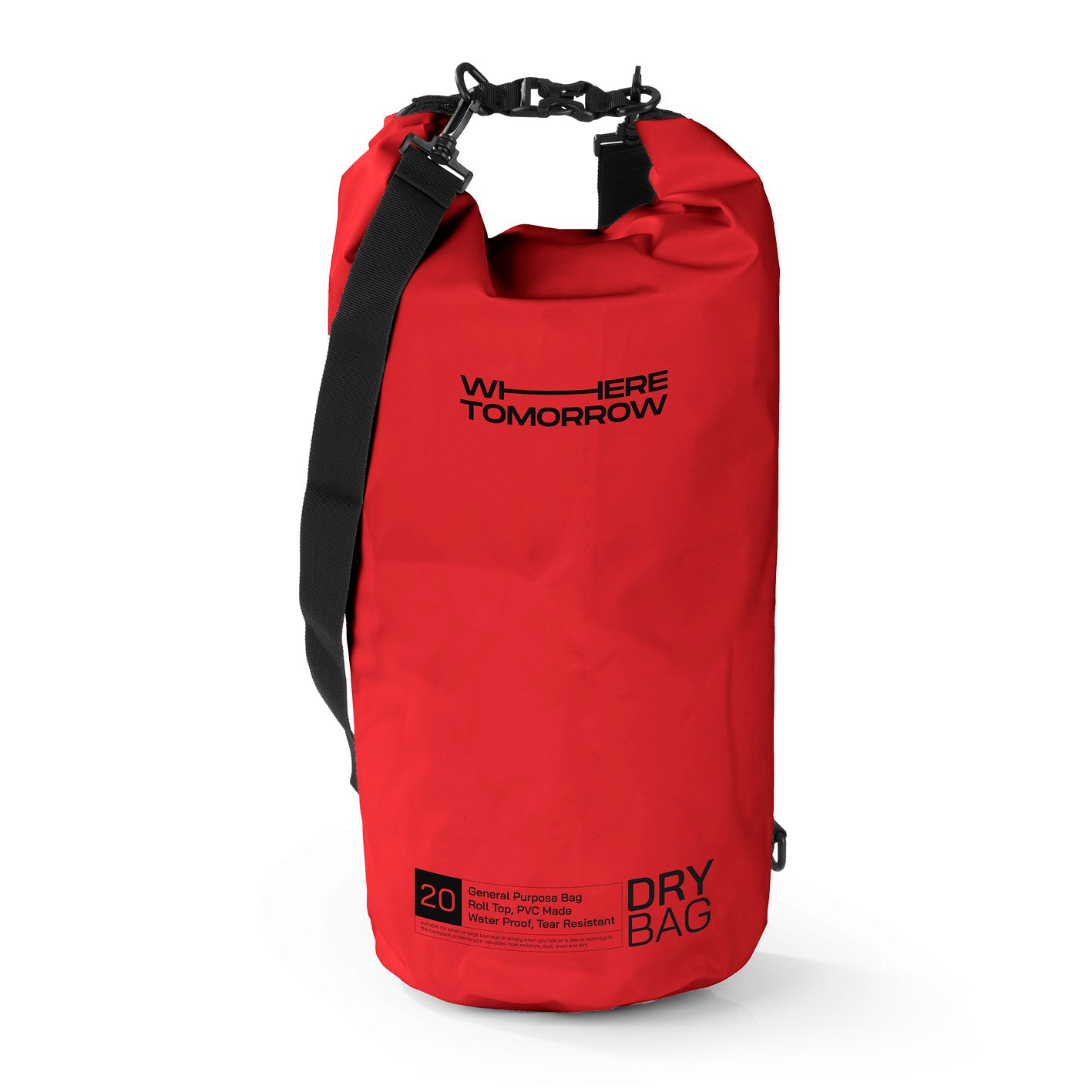 Where Tomorrow Dry Bag 20L - Style 01 - Rot