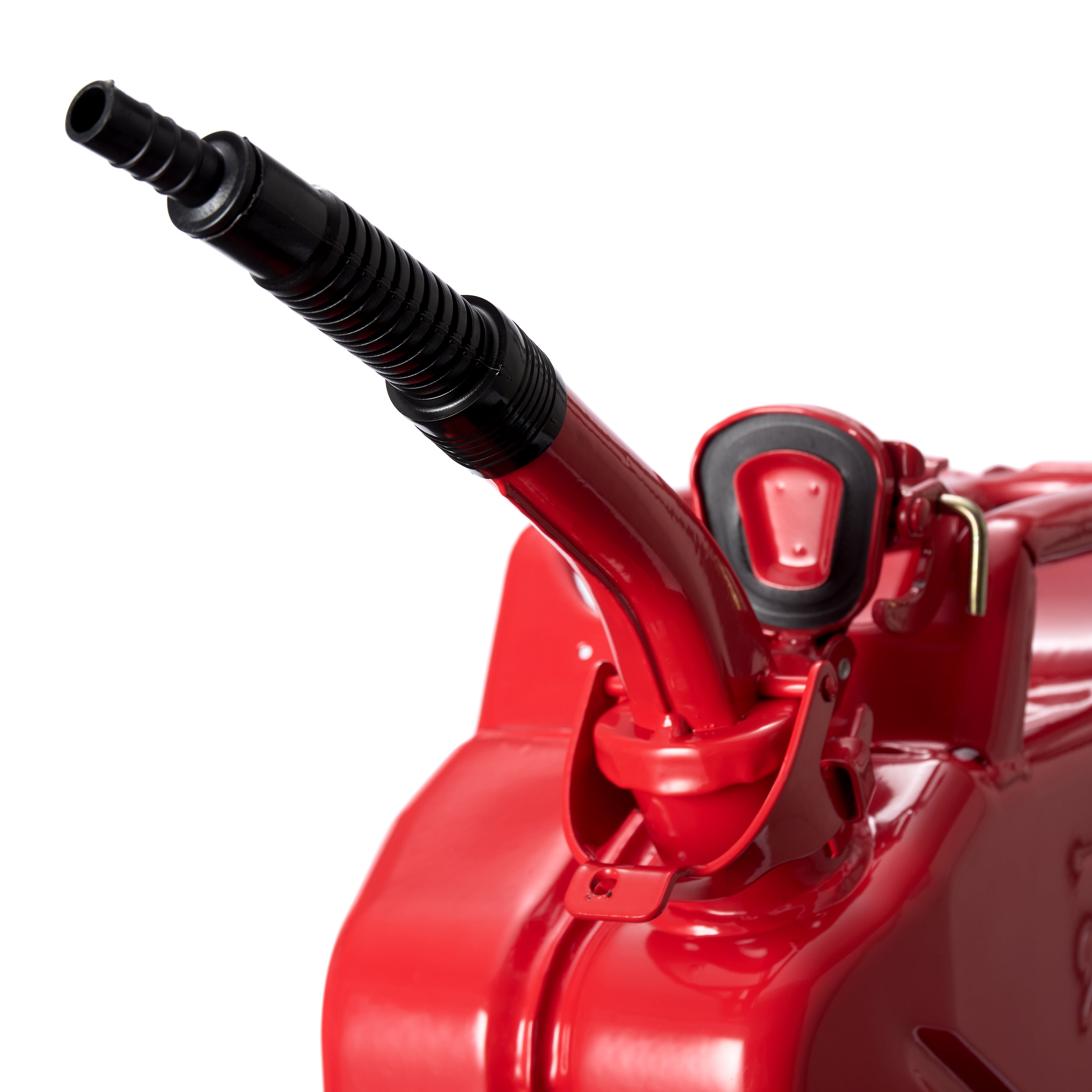 Flexibler Ausgießer für Diesel & Benzin für Metall-Kraftstoffkanister - Rot