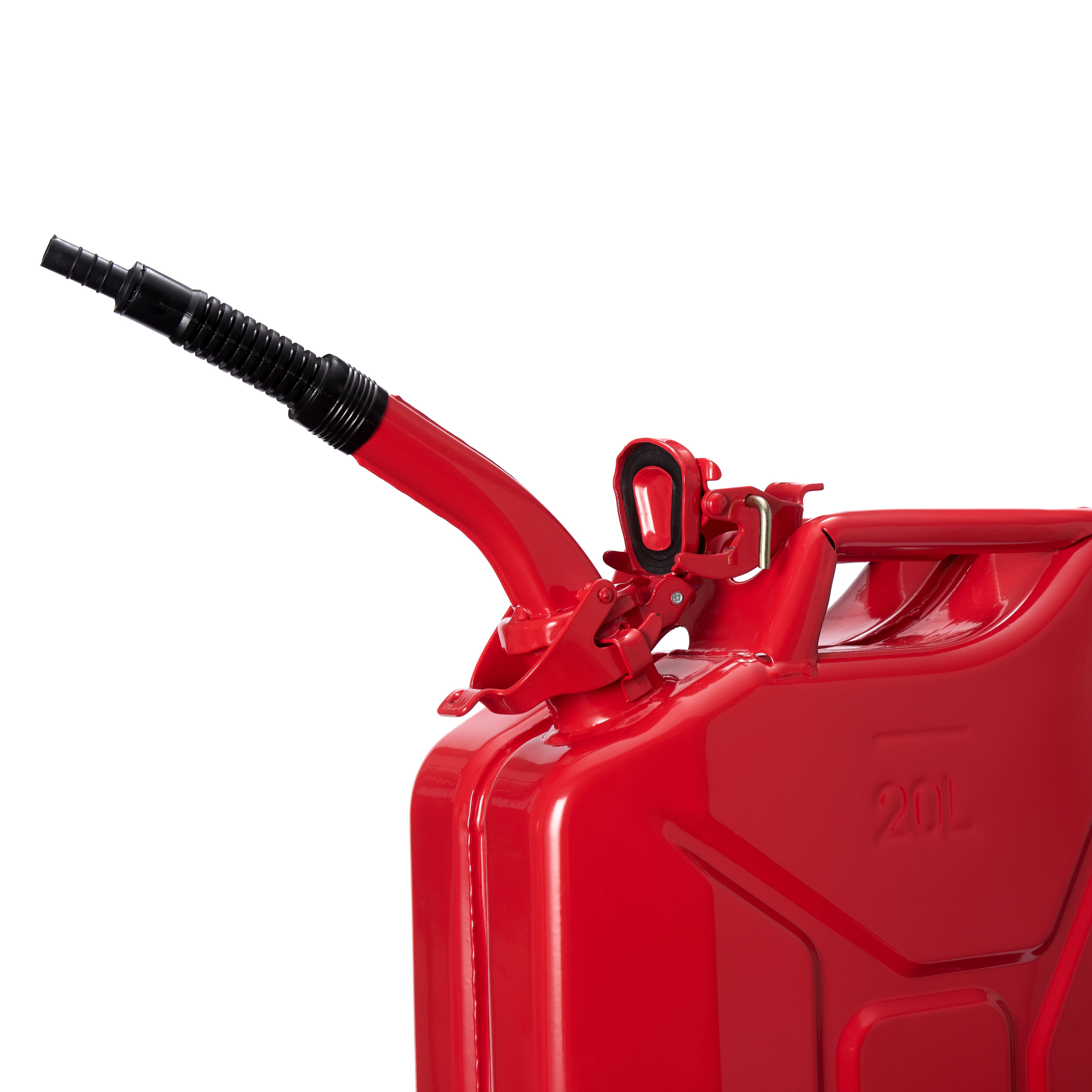 Flexibler Ausgießer für Diesel & Benzin für Metall-Kraftstoffkanister - Rot