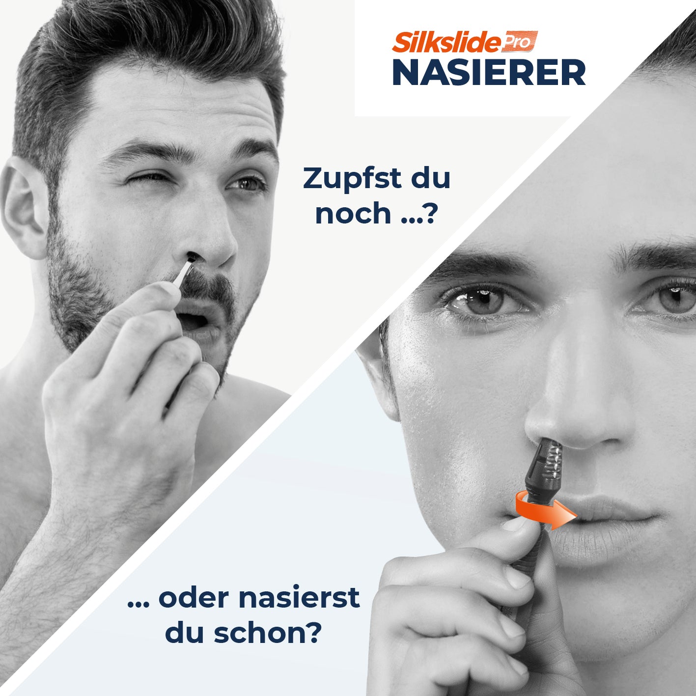 Nasenhaartrimmer - Nasierer - 2er-Set