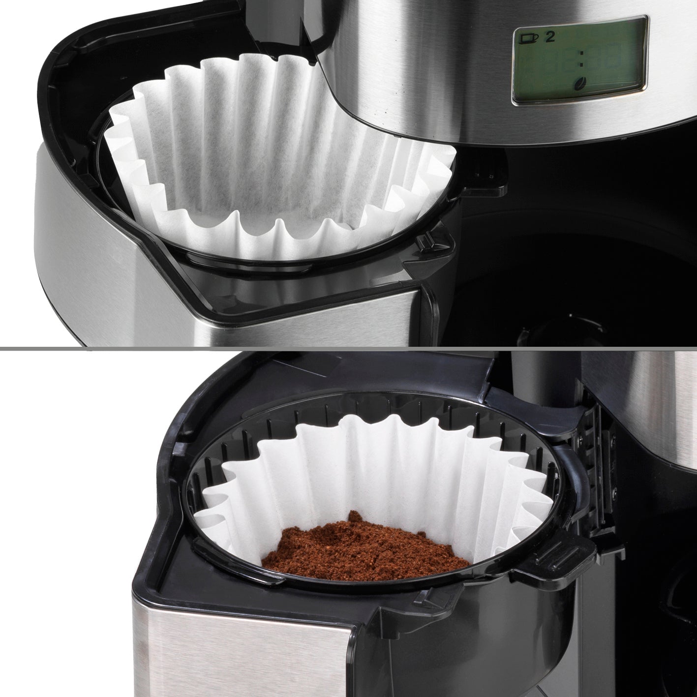 Original Universal-Korbfiltertüten 100 Stück - 10 Tassen | 90/220mm Papierfilter für Kaffeemaschinen mit Korbfilter