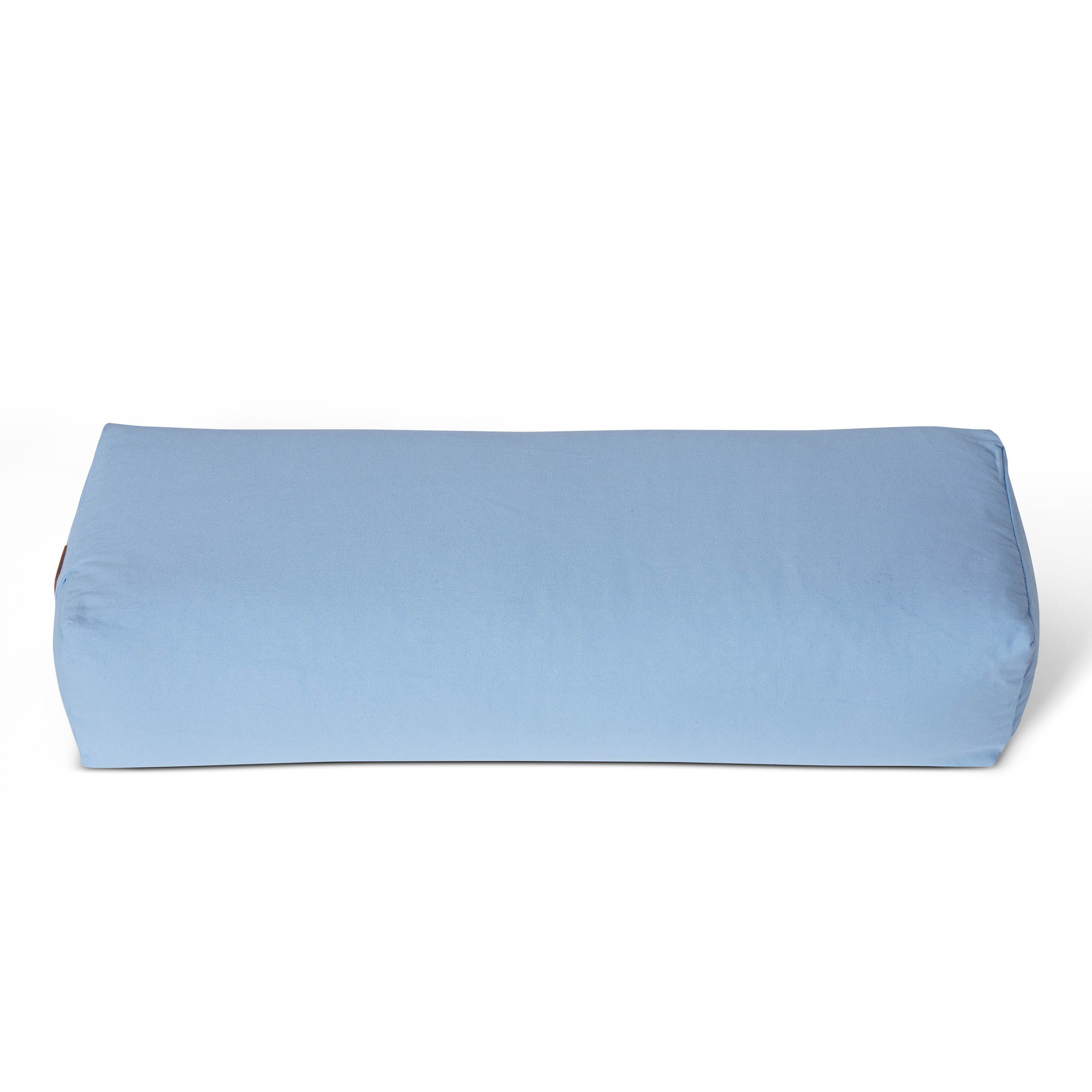 Yoga-Bolster Paravati - gefüllt mit Bio-Buchweizenschalen - 67 x 22 x 13 cm - Hellblau