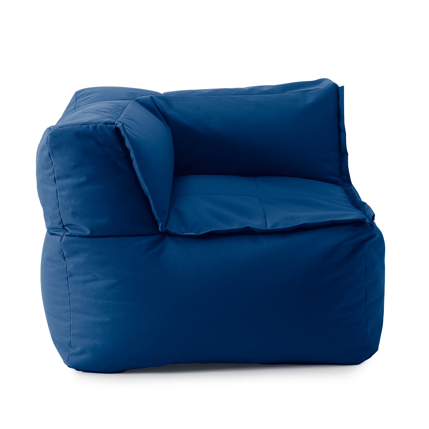 Sitzsack-Sofa Ecke links (340 L) - Modulares System - indoor & outdoor - Navyblau
