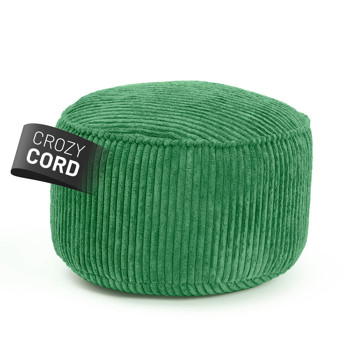 Sitzsack Pouf aus der Cord-Reihe - Dunkelgrün