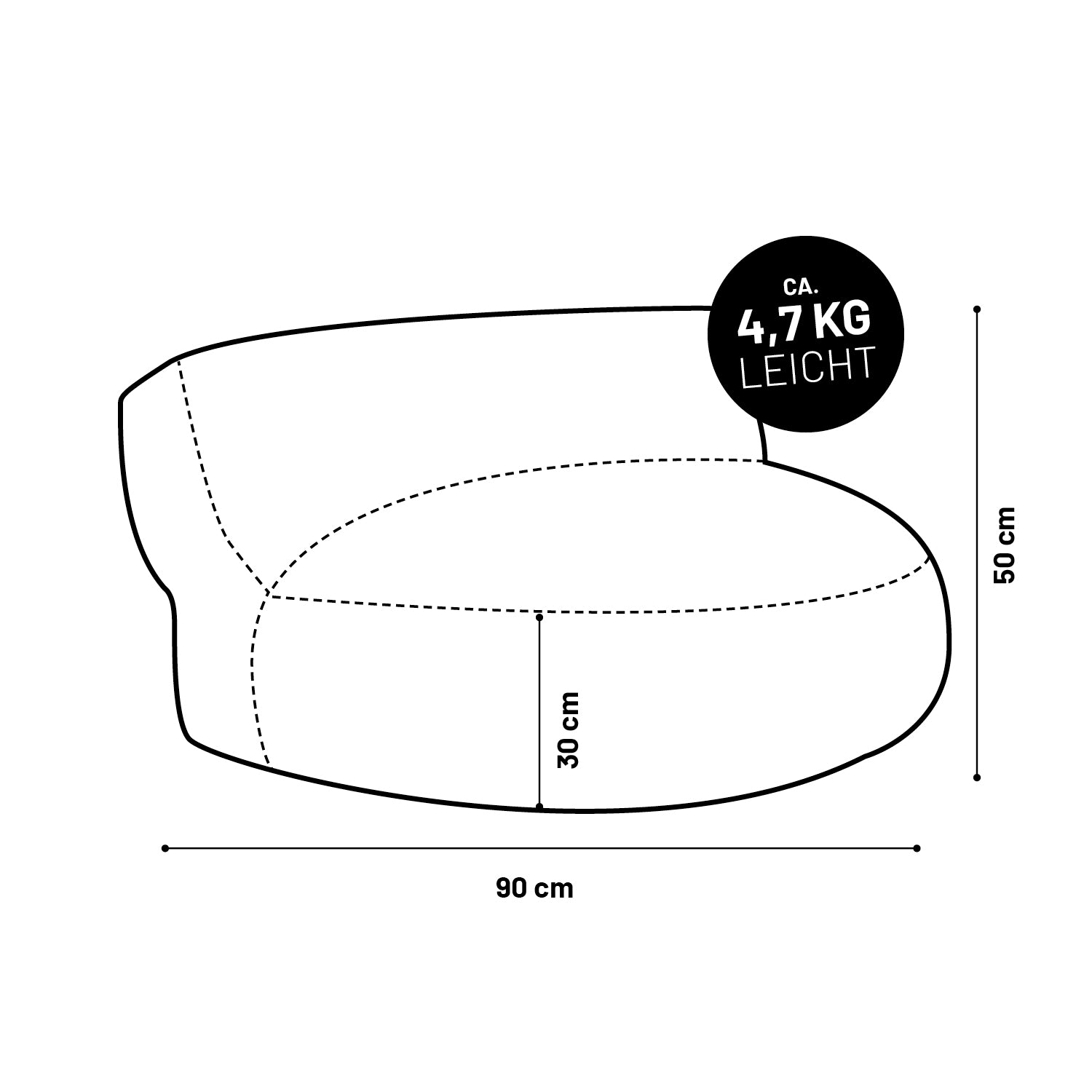 Sitzsack Lounge (320 L) - indoor & outdoor - Türkis