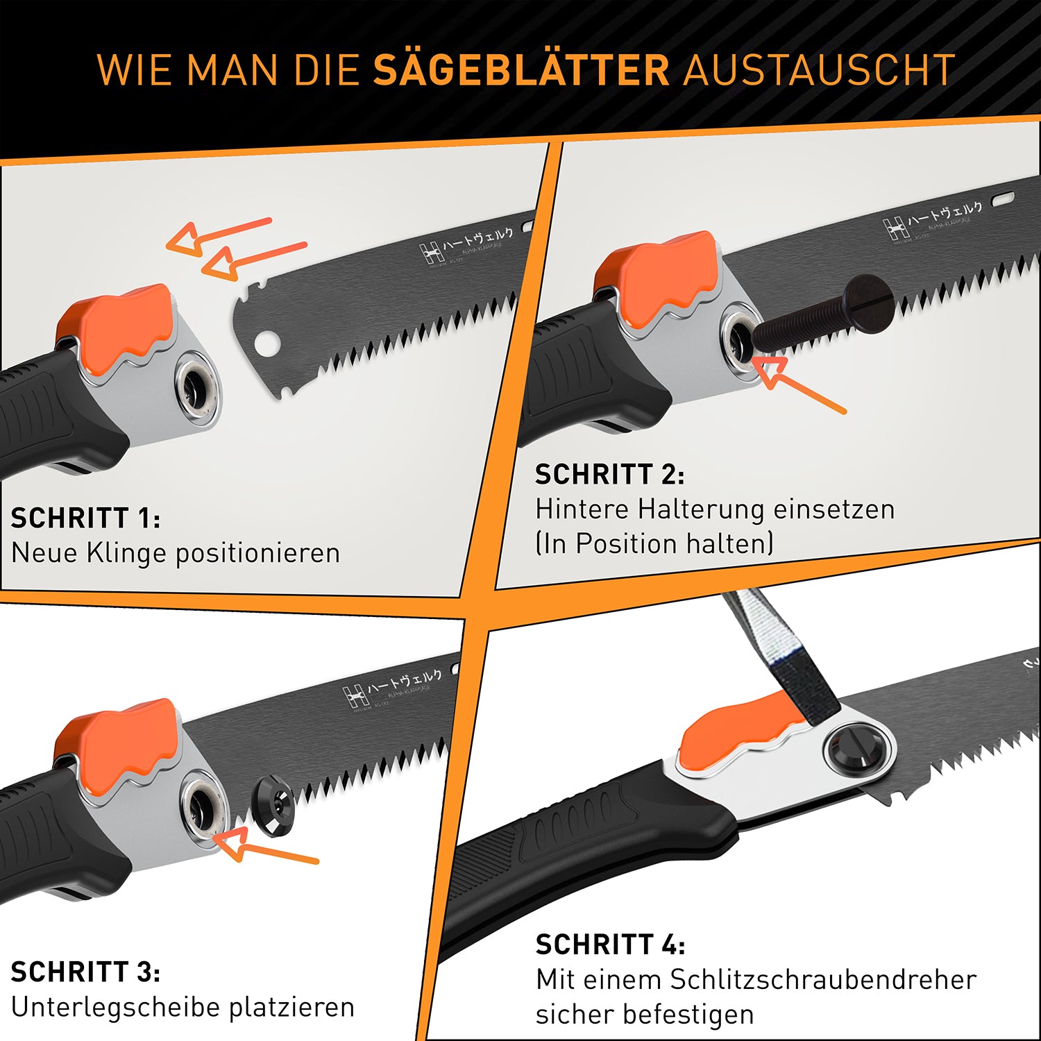 Ersatzsägeblatt für Japansäge ALPHA - 210 mm