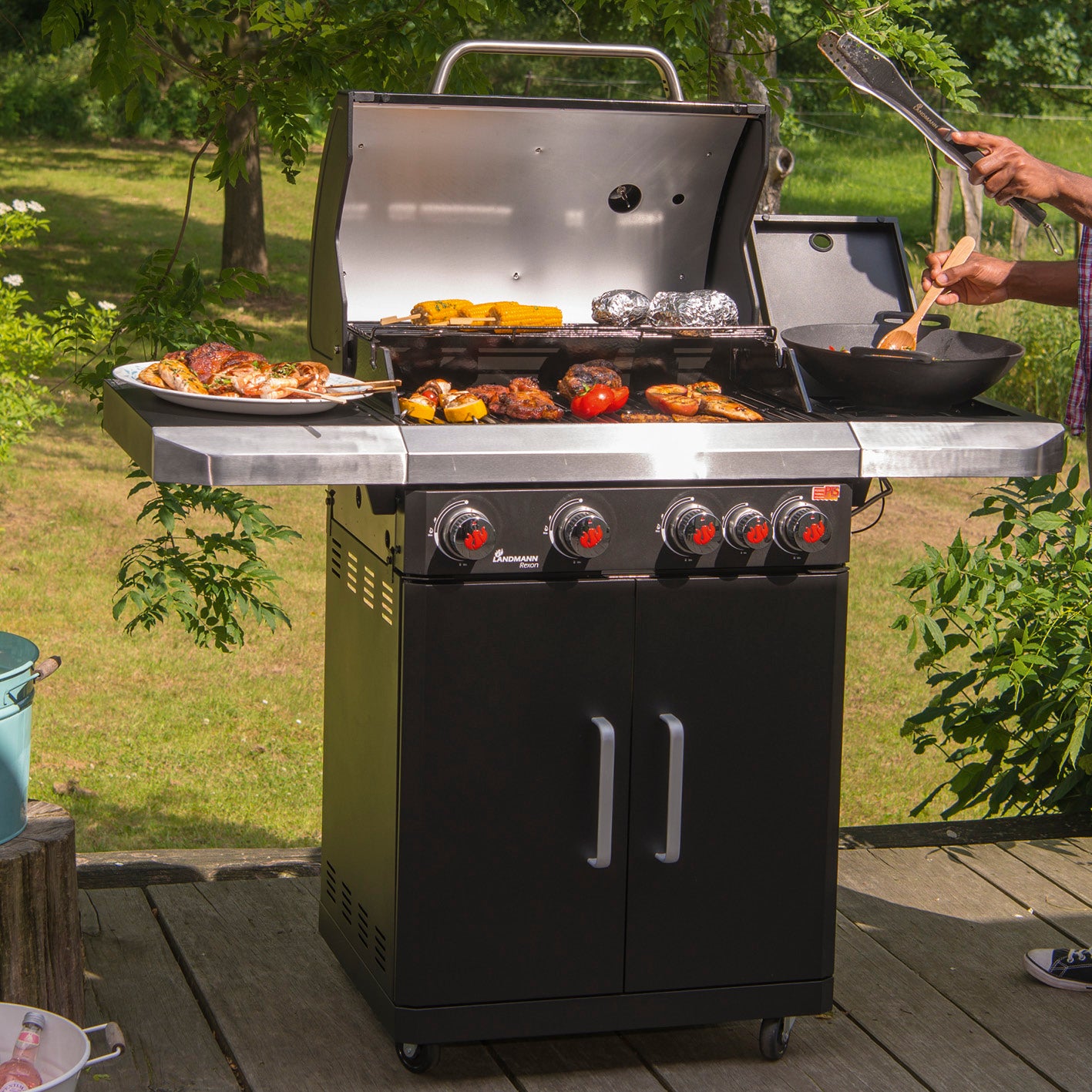 Gasgrill Rexon 4.1 cooK - schwarz